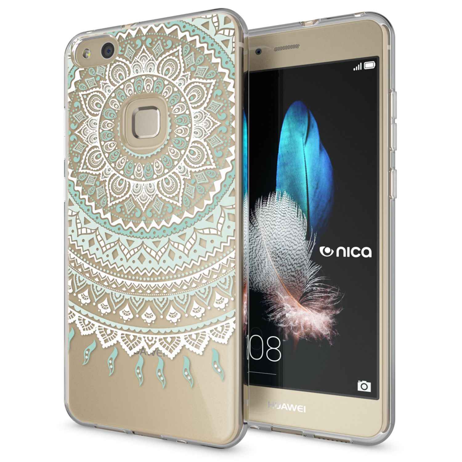Huawei P10 Lite Hülle Handyhülle von NALIA, Slim Silikon Motiv Cover Schutzhülle