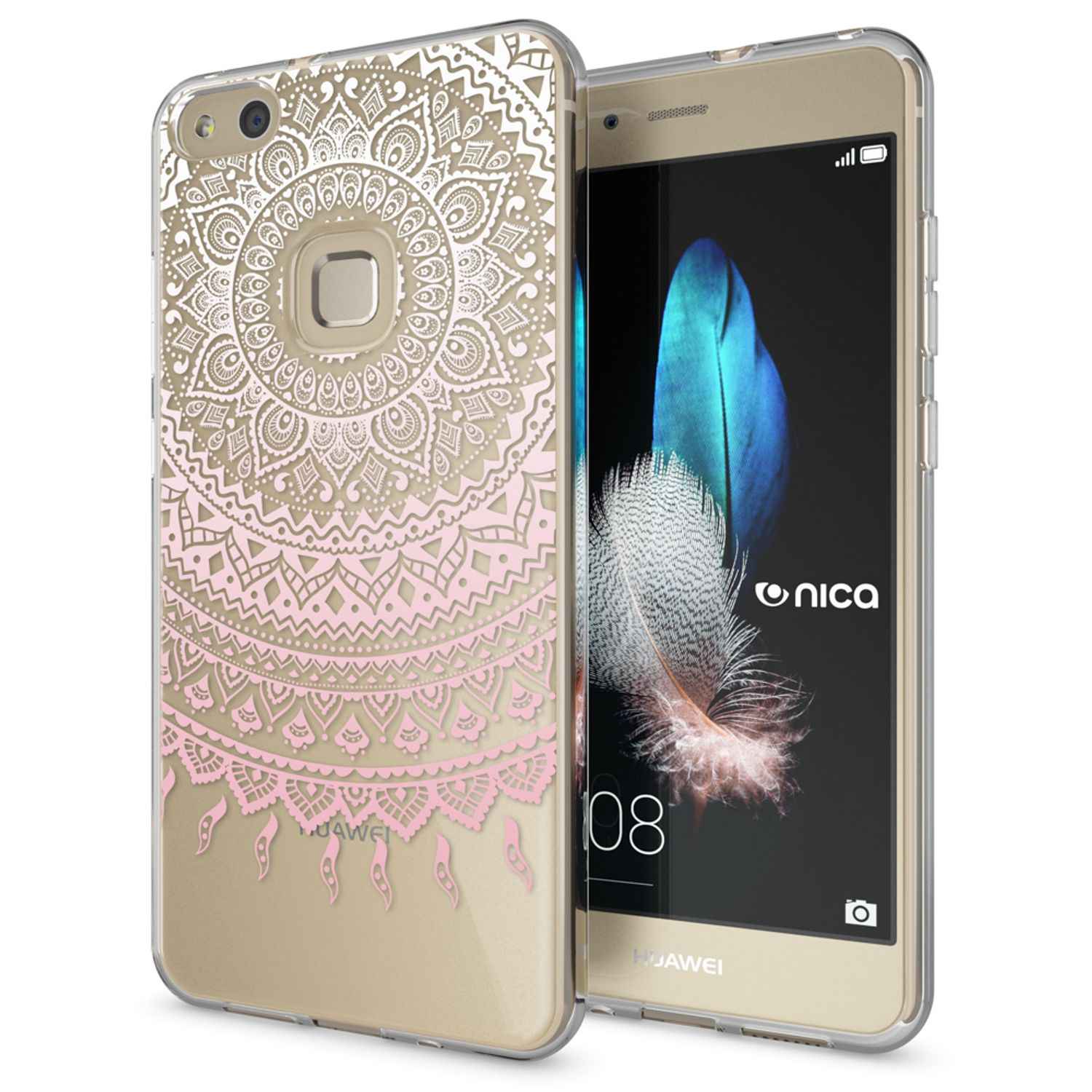 Huawei P10 Lite Hülle Handyhülle von NALIA, Slim Silikon Motiv Cover Schutzhülle