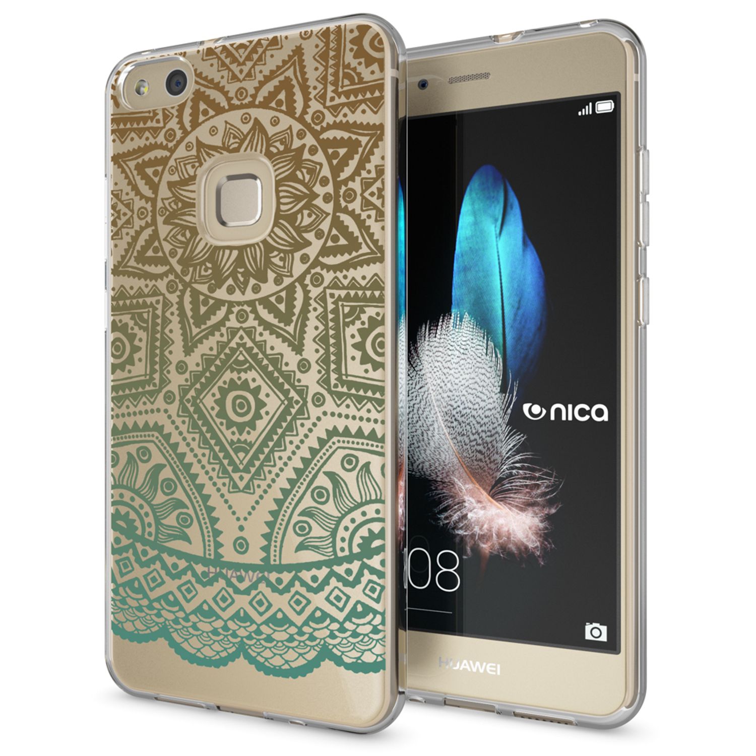 Handyhülle TPU Silikon für Huawei P10 Lite mehrfarbig Motiv | NALIA Berlin