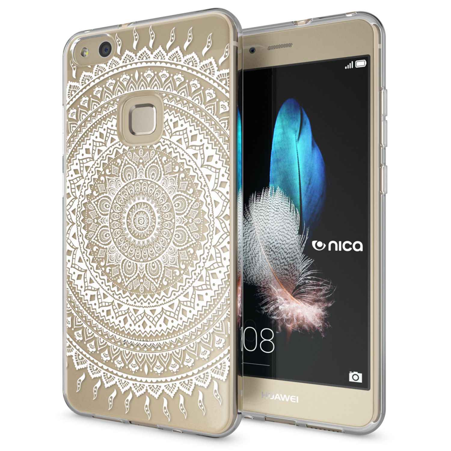 Huawei P10 Lite Hülle Handyhülle von NALIA, Slim Silikon Motiv Cover Schutzhülle