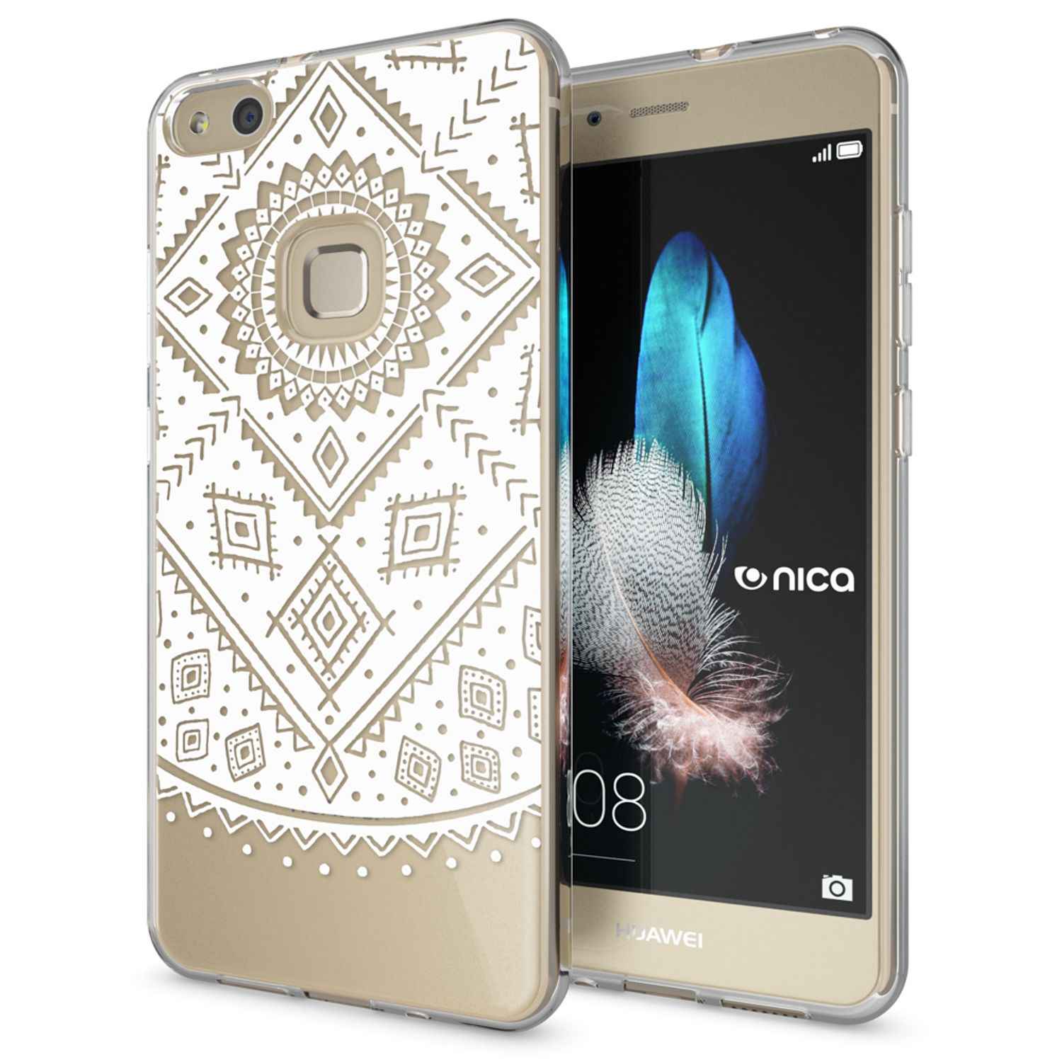 Huawei P10 Lite Hülle Handyhülle von NALIA, Slim Silikon Motiv Cover Schutzhülle