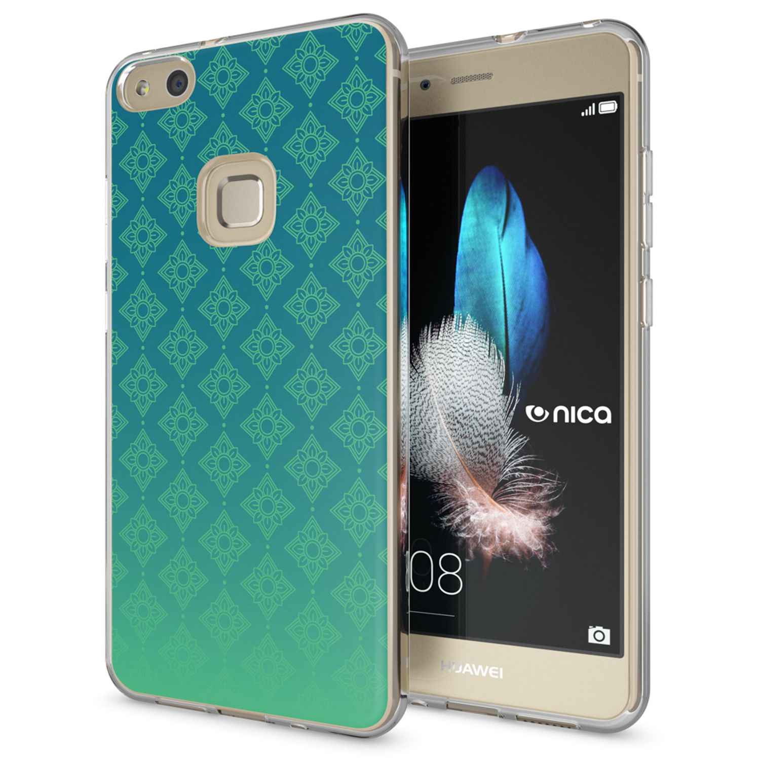 Huawei P10 Lite Hülle Handyhülle von NALIA, Slim Silikon Motiv Cover Schutzhülle