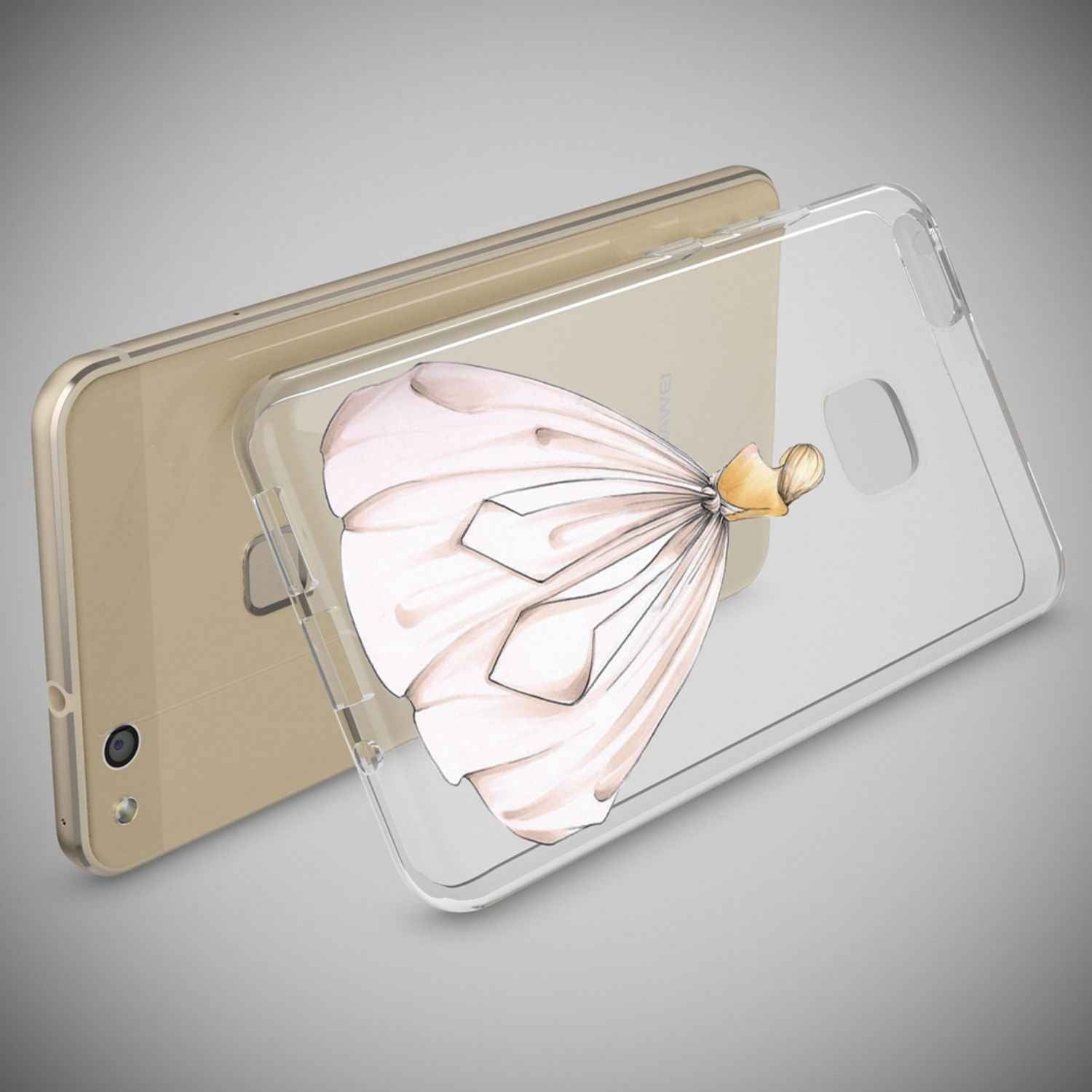 Huawei P10 Lite Hülle Handyhülle von NALIA, Slim Silikon Motiv Cover Schutzhülle