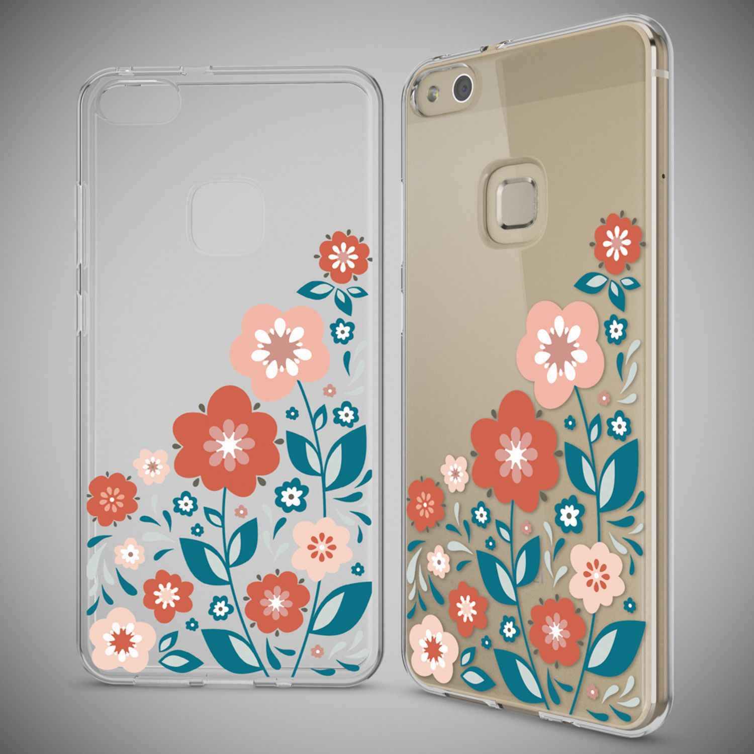 Huawei P10 Lite Hülle Handyhülle von NALIA, Slim Silikon Motiv Cover Schutzhülle