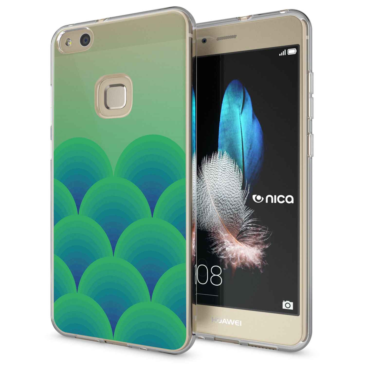 Huawei P10 Lite Hülle Handyhülle von NALIA, Slim Silikon Motiv Cover Schutzhülle