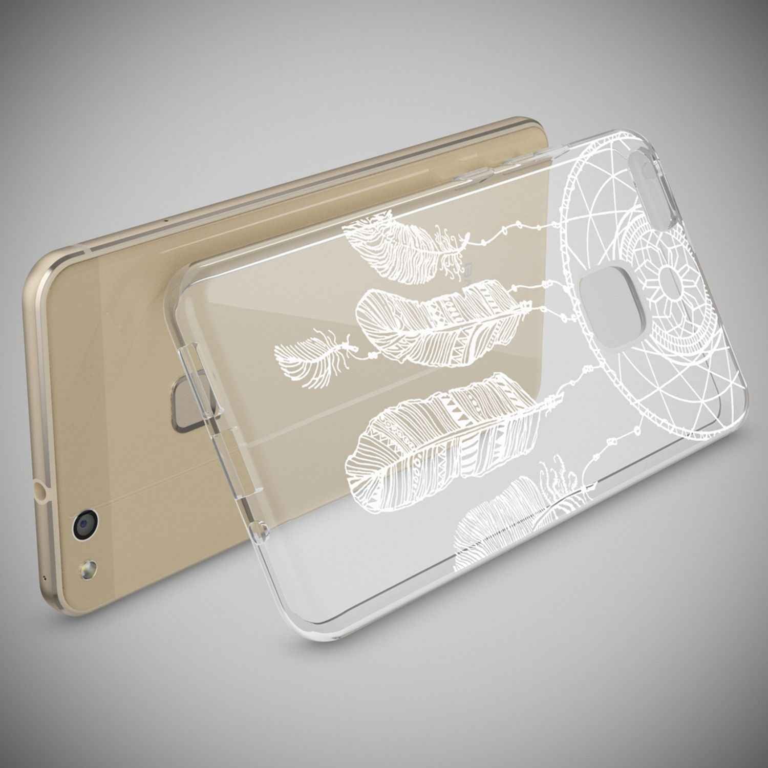 Huawei P10 Lite Hülle Handyhülle von NALIA, Slim Silikon Motiv Cover Schutzhülle