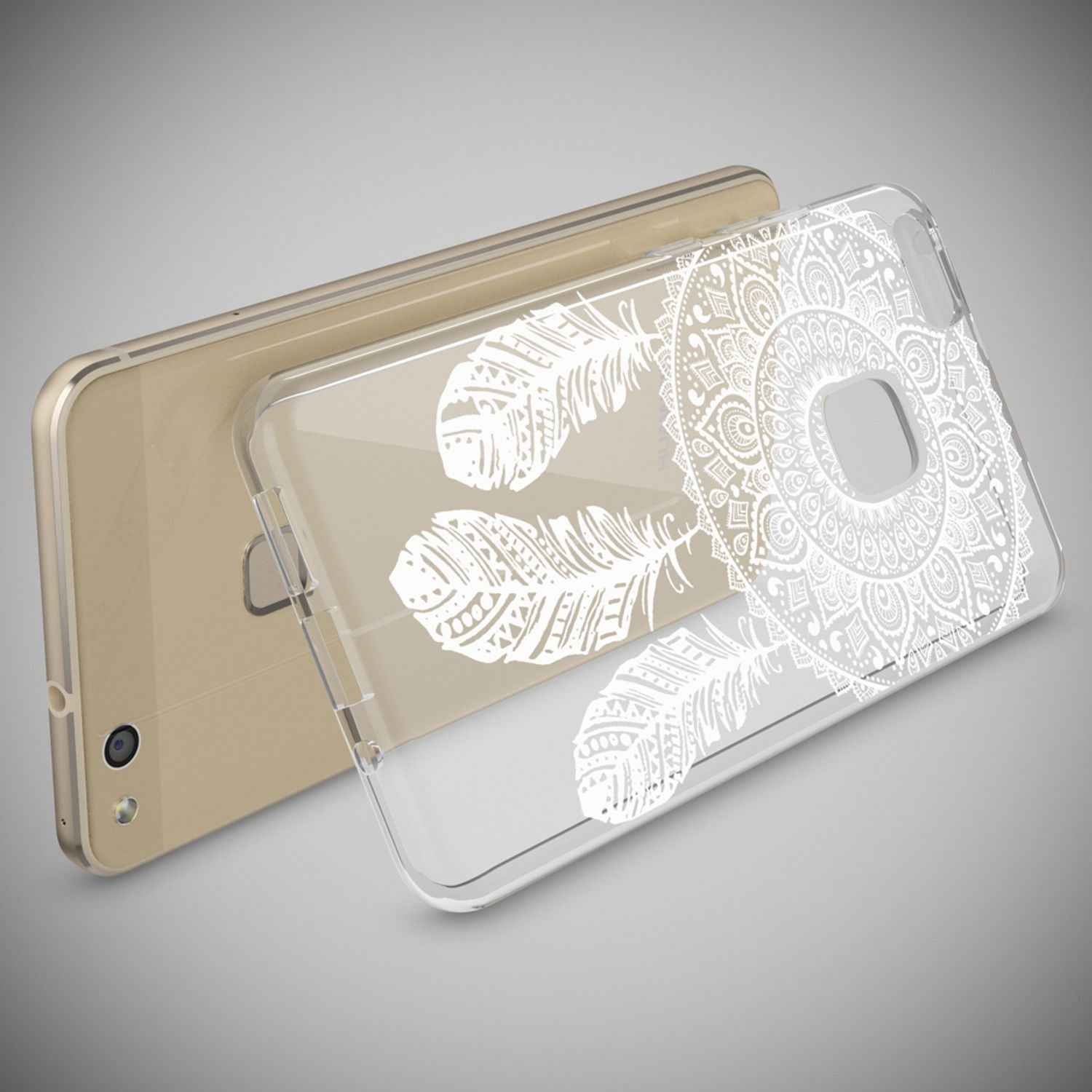 Huawei P10 Lite Hülle Handyhülle von NALIA, Slim Silikon Motiv Cover Schutzhülle