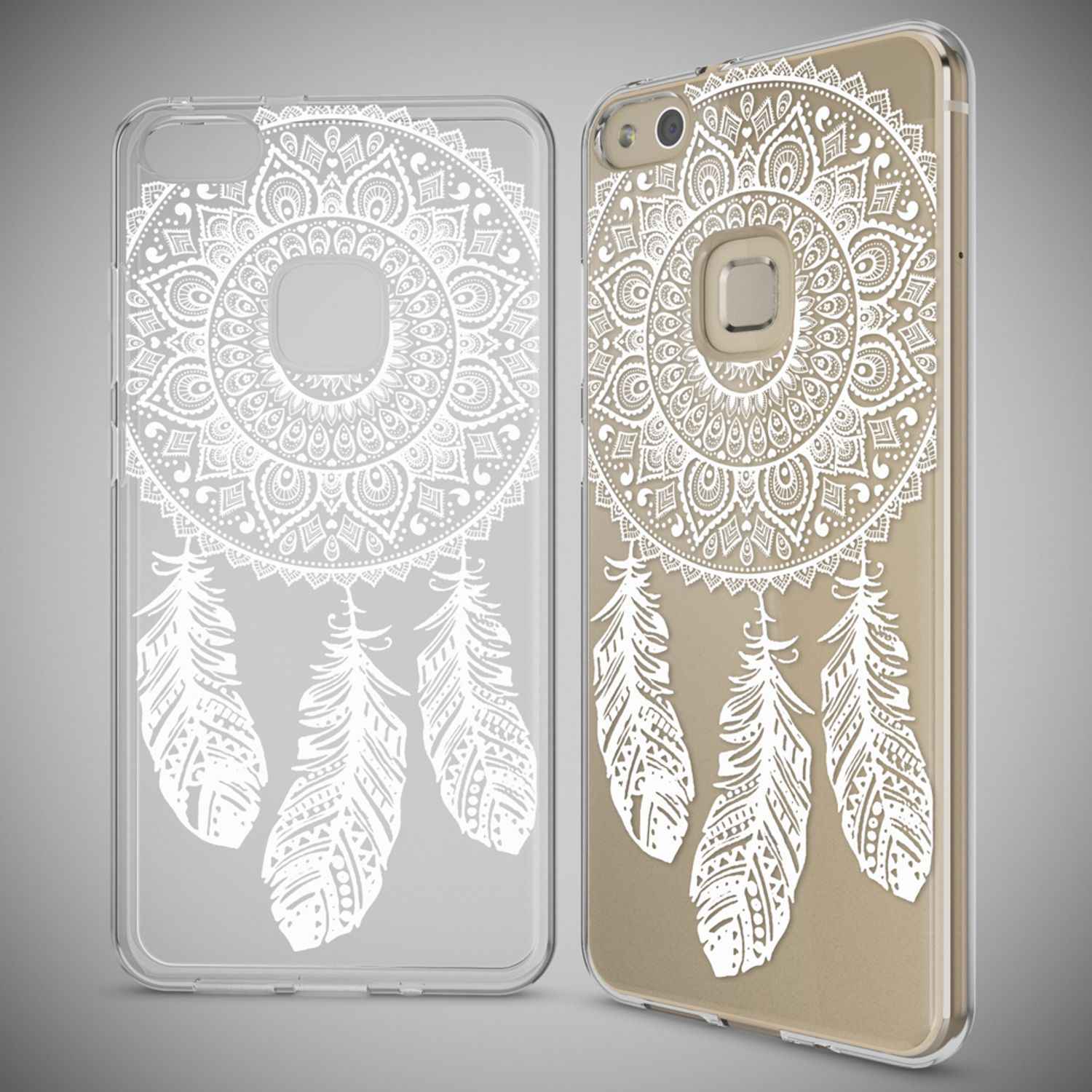 Huawei P10 Lite Hülle Handyhülle von NALIA, Slim Silikon Motiv Cover Schutzhülle
