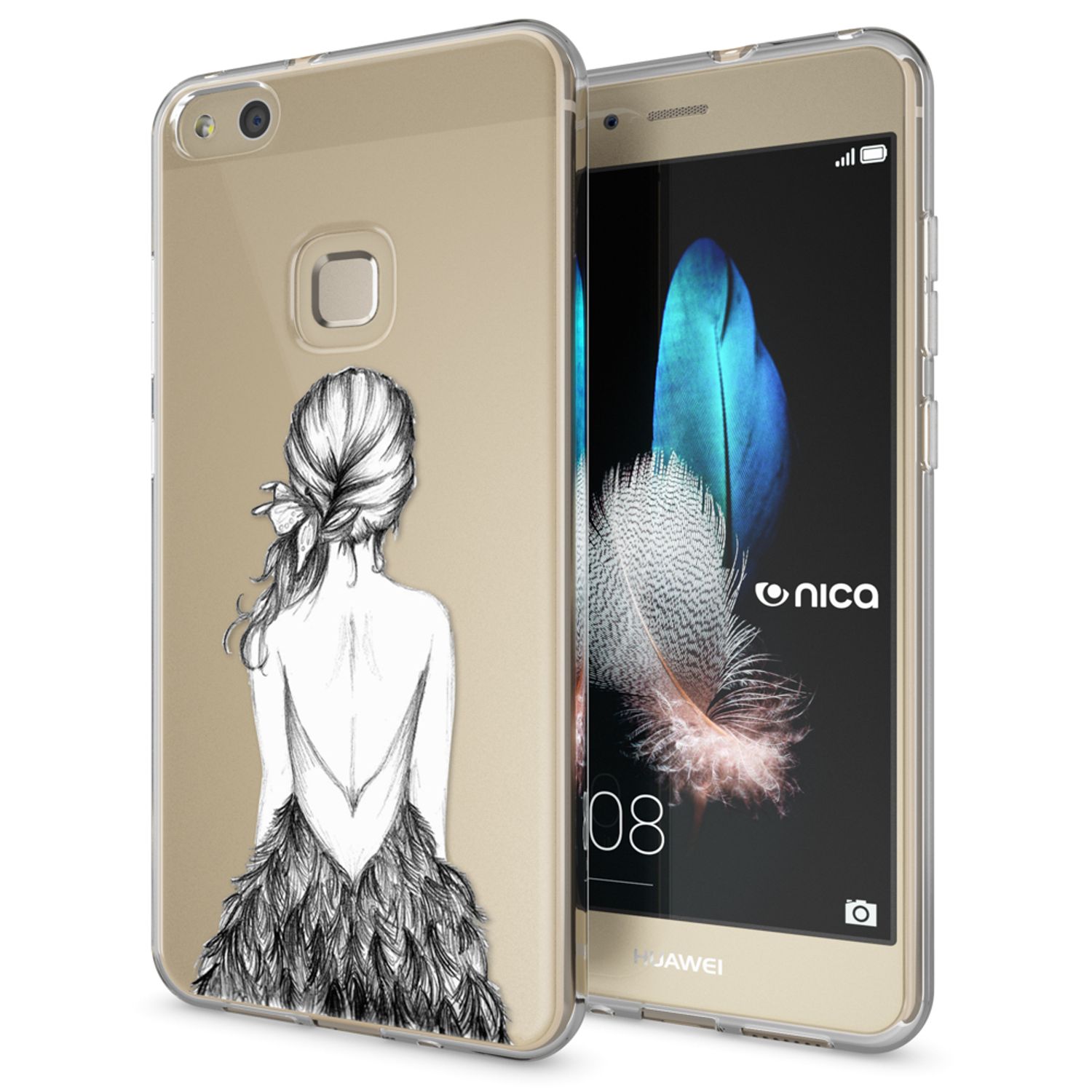 Handyhülle TPU Silikon für Huawei P10 Lite mehrfarbig Motiv | NALIA Berlin