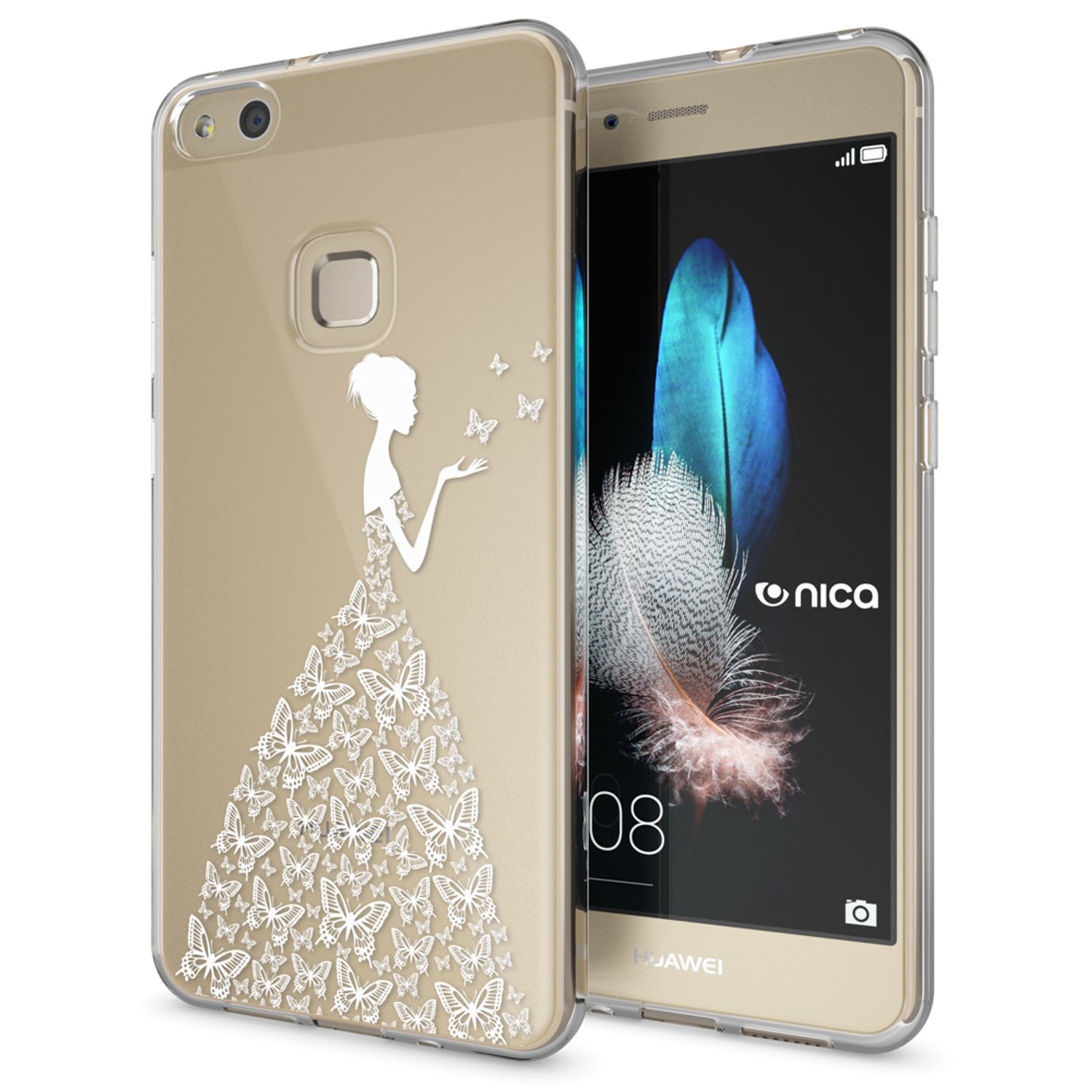 Handyhülle TPU Silikon für Huawei P10 Lite mehrfarbig Motiv | NALIA Berlin