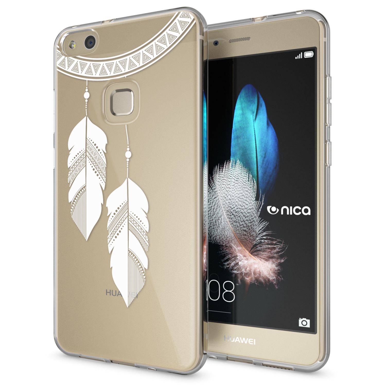 Handyhülle TPU Silikon für Huawei P10 Lite mehrfarbig Motiv | NALIA Berlin