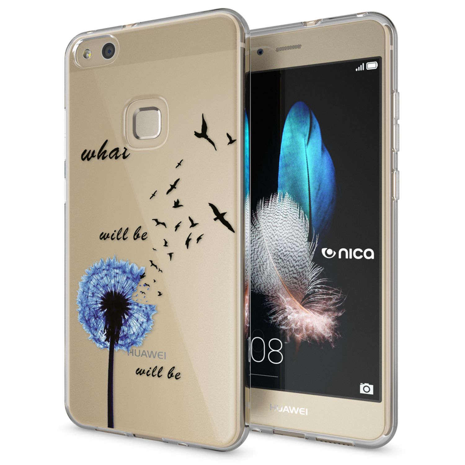 Handyhülle TPU Silikon für Huawei P10 Lite mehrfarbig Motiv | NALIA Berlin