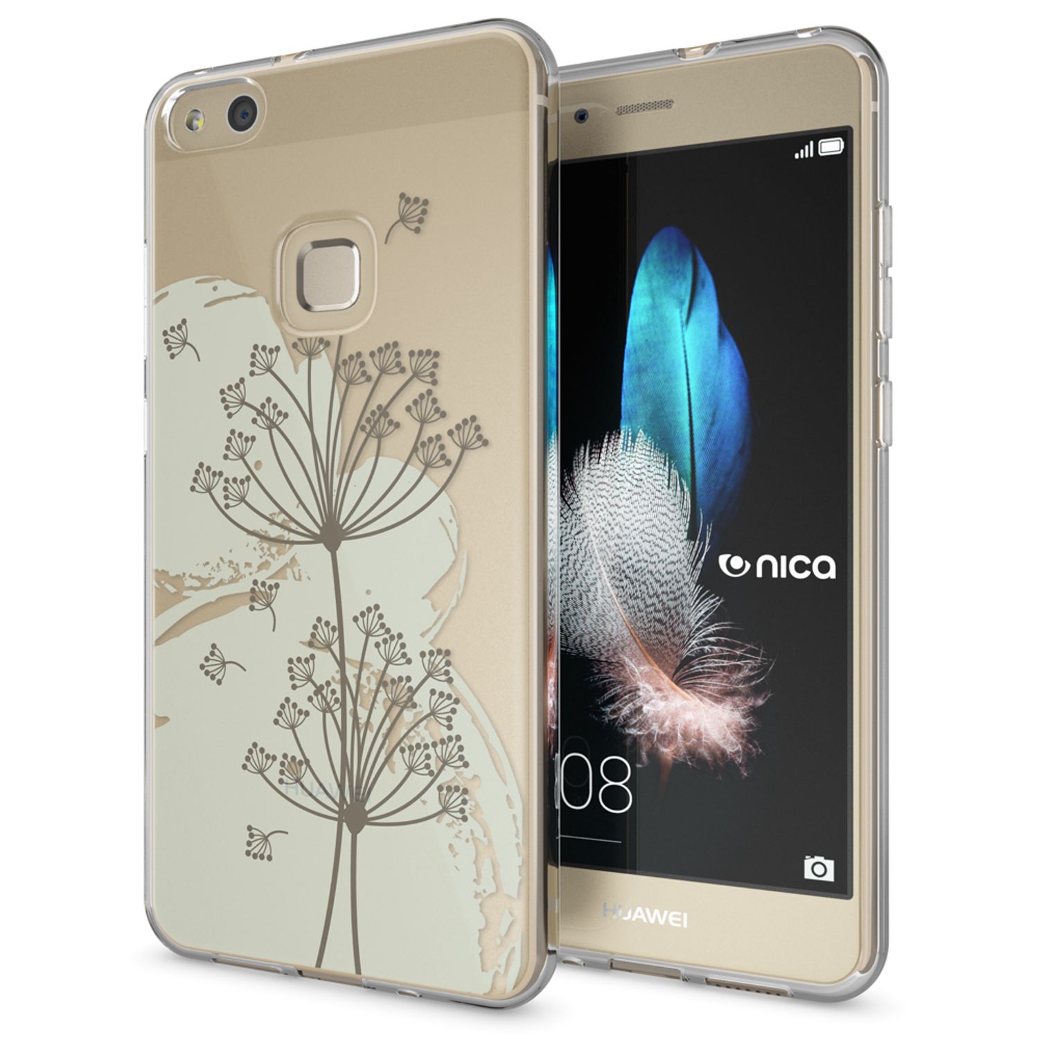 Handyhülle TPU Silikon für Huawei P10 Lite mehrfarbig Motiv | NALIA Berlin