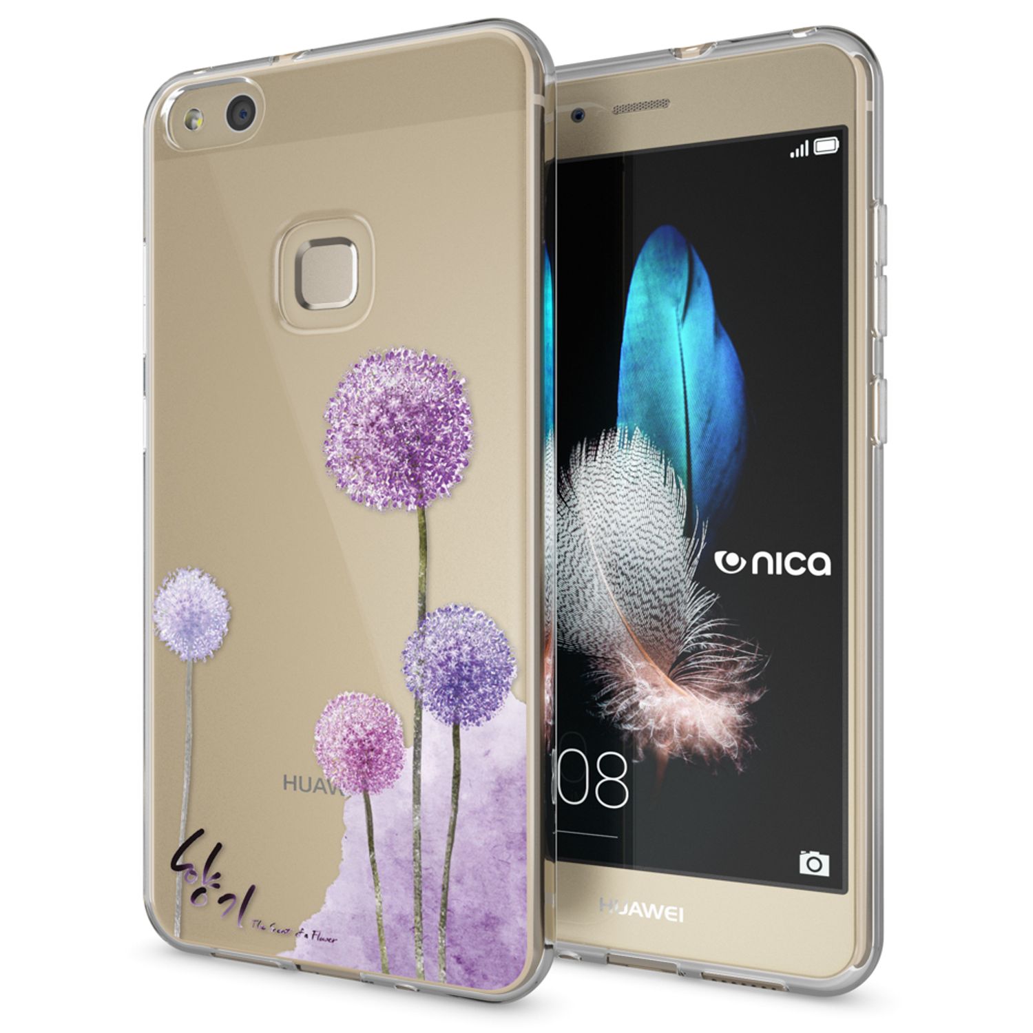 Handyhülle TPU Silikon für Huawei P10 Lite mehrfarbig Motiv | NALIA Berlin
