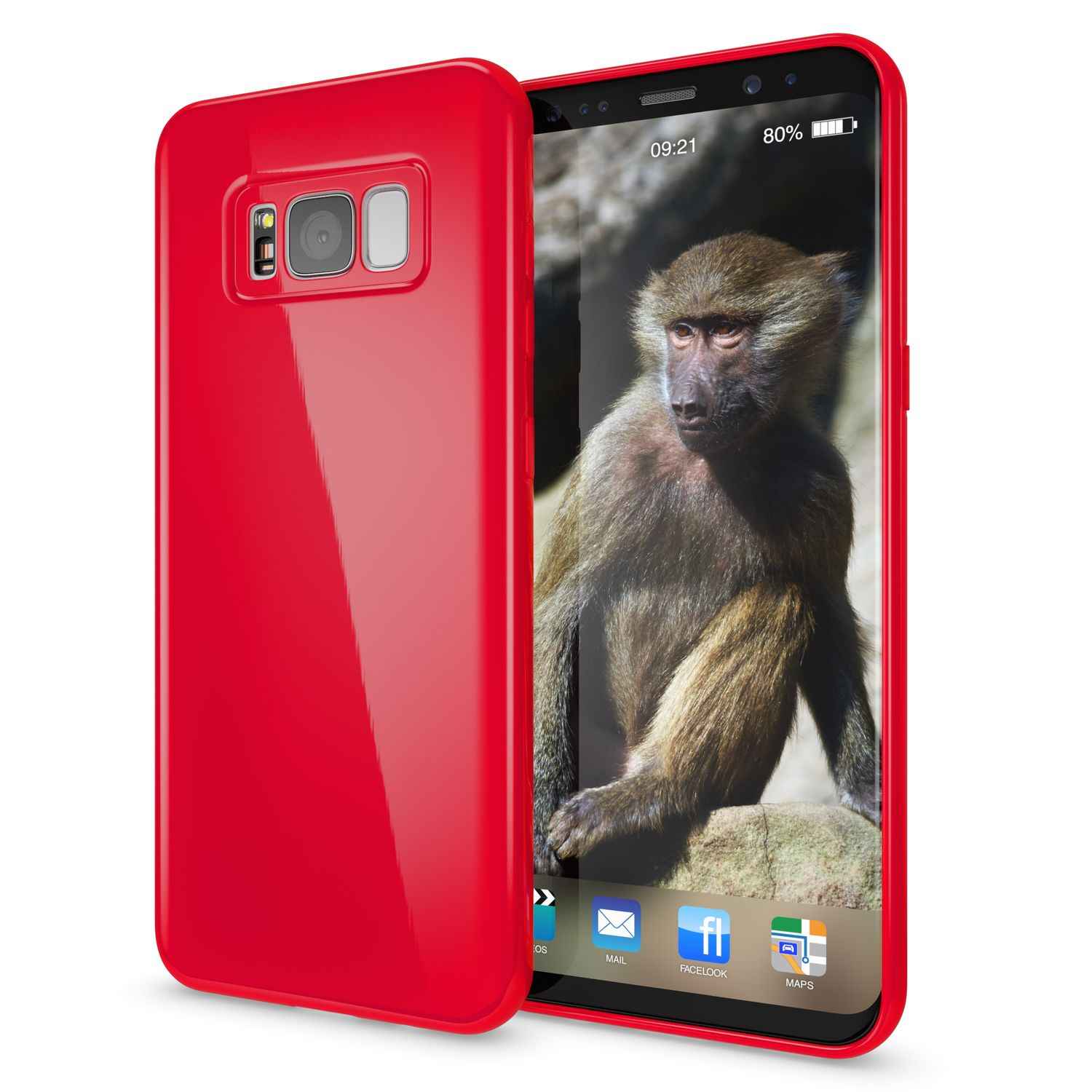 Samsung Galaxy S8 Hülle Handyhülle von NALIA, Slim Silikon Cover TPU Jelly Case