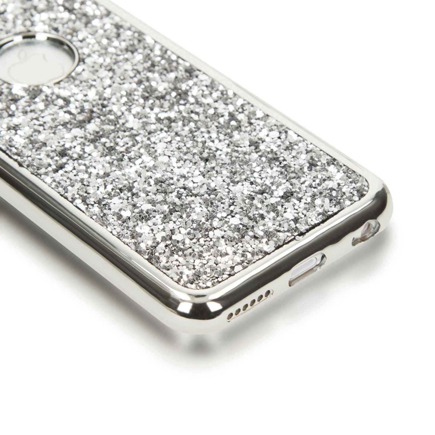Apple iPhone 6 6S Handy Hülle von NALIA, Glitzer Back Cover Case mit Maus Ohren