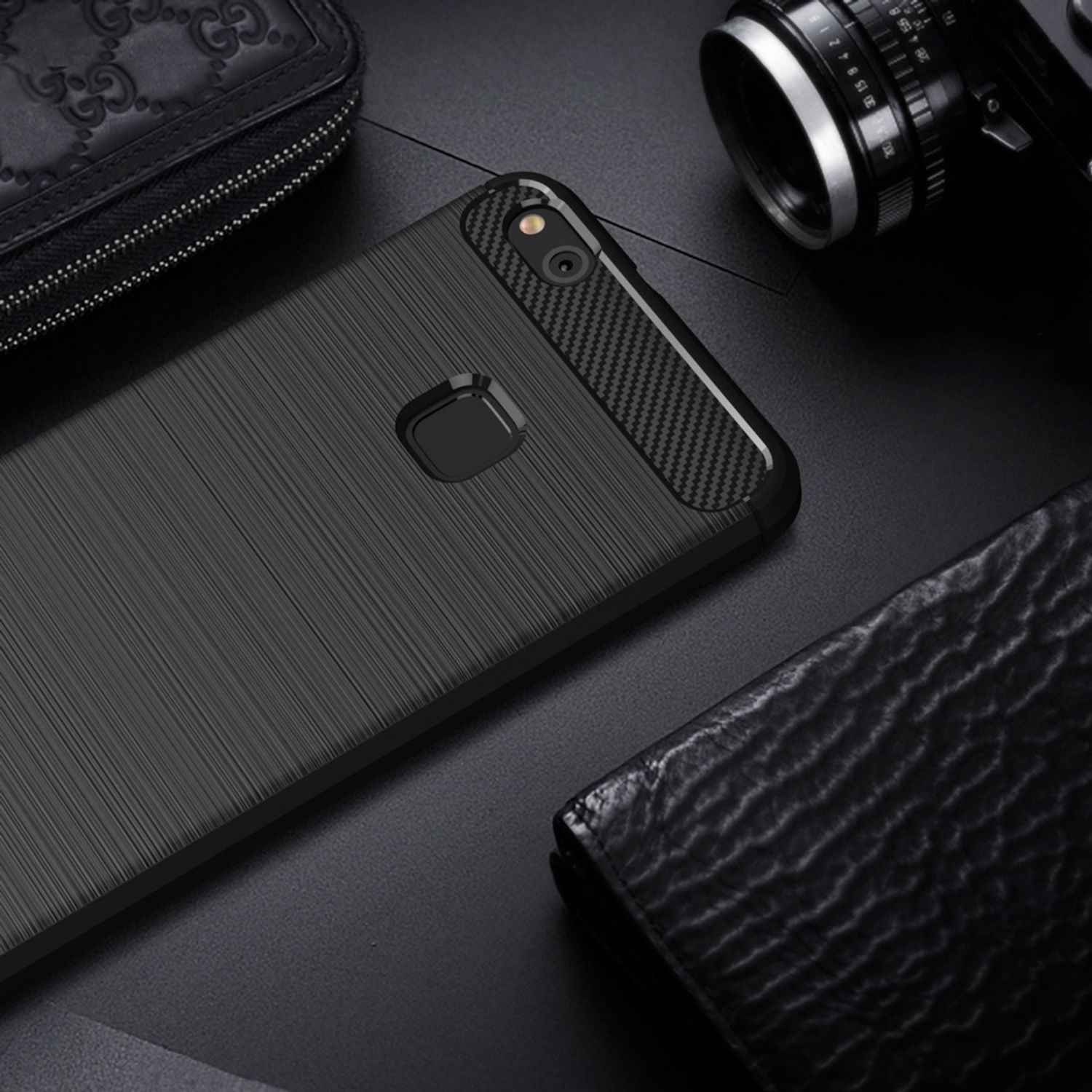 Huawei P10 Lite Hülle Handyhülle von NALIA, Dünnes Silikon TPU Cover Case Bumper