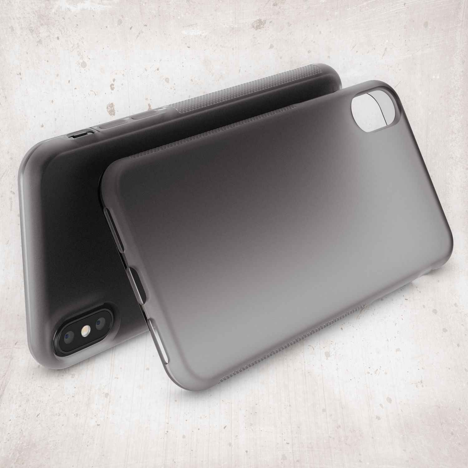 NALIA Hülle für Apple iPhone X XS, Anti Slip Case Schutz Cover Silikon Etui Matt