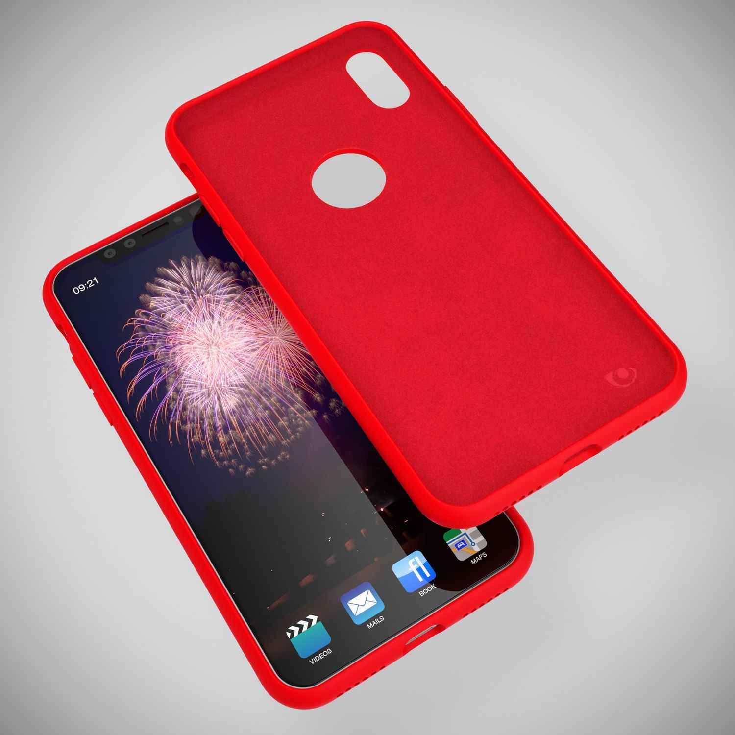 NALIA Hülle für Apple iPhone X, Liquid Silikon Handy Schutz Hard Case Cover
