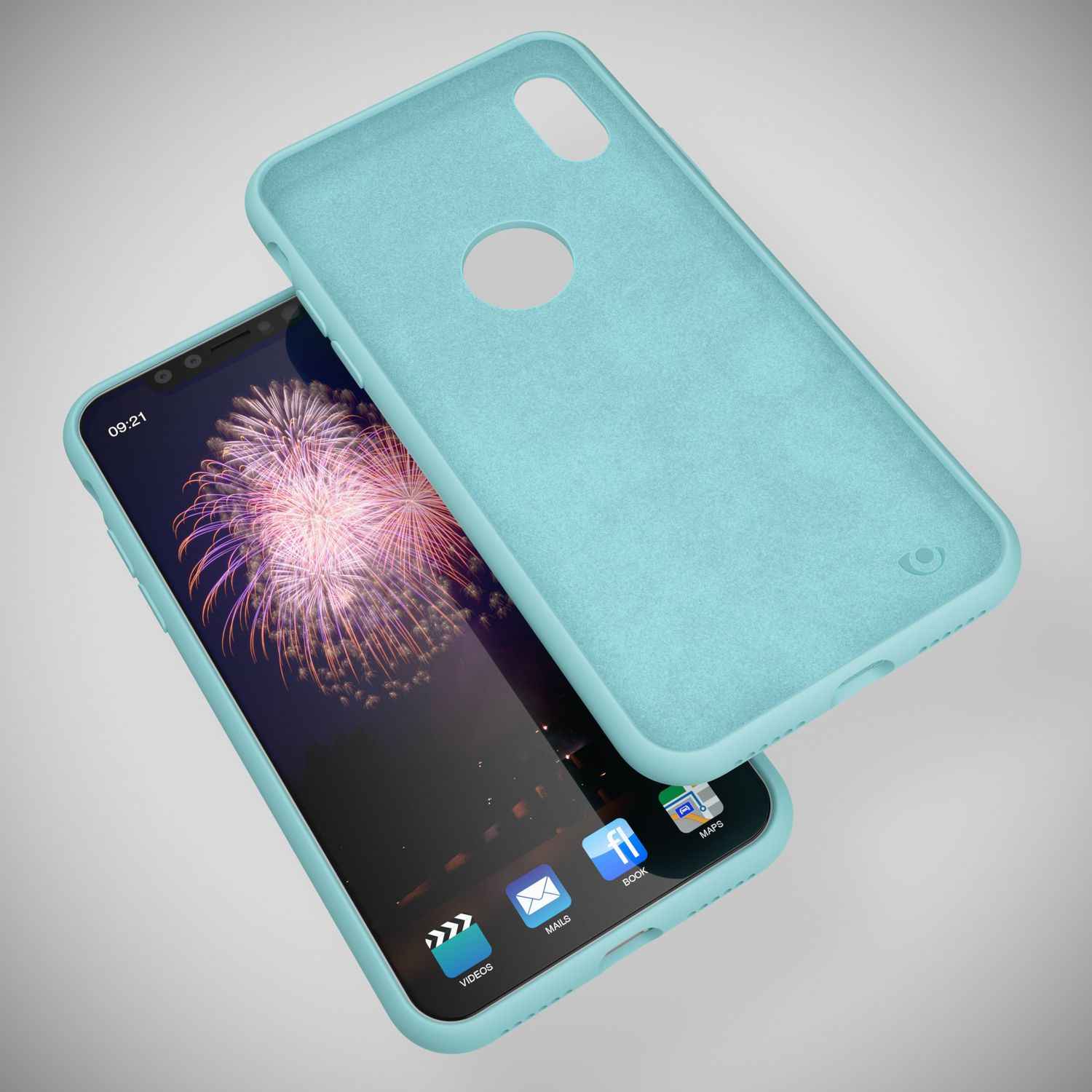 NALIA Hülle für Apple iPhone X, Liquid Silikon Handy Schutz Hard Case Cover