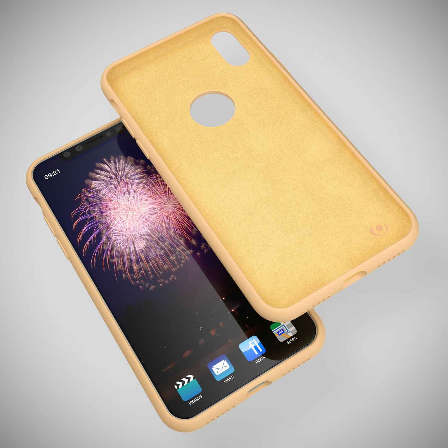 NALIA Hülle für Apple iPhone X, Liquid Silikon Handy Schutz Hard Case Cover