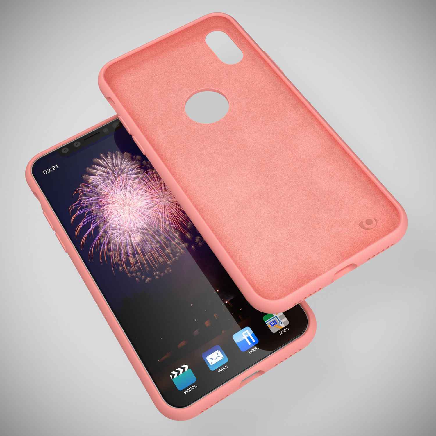 NALIA Hülle für Apple iPhone X, Liquid Silikon Handy Schutz Hard Case Cover