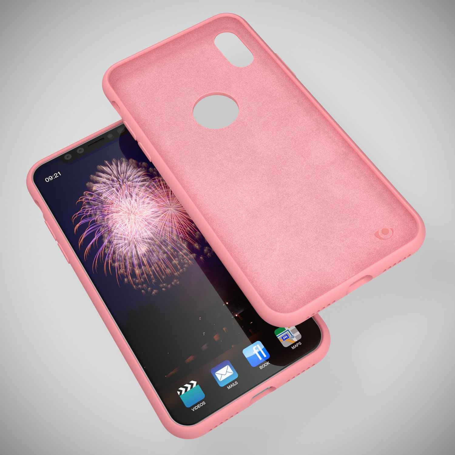 NALIA Hülle für Apple iPhone X, Liquid Silikon Handy Schutz Hard Case Cover