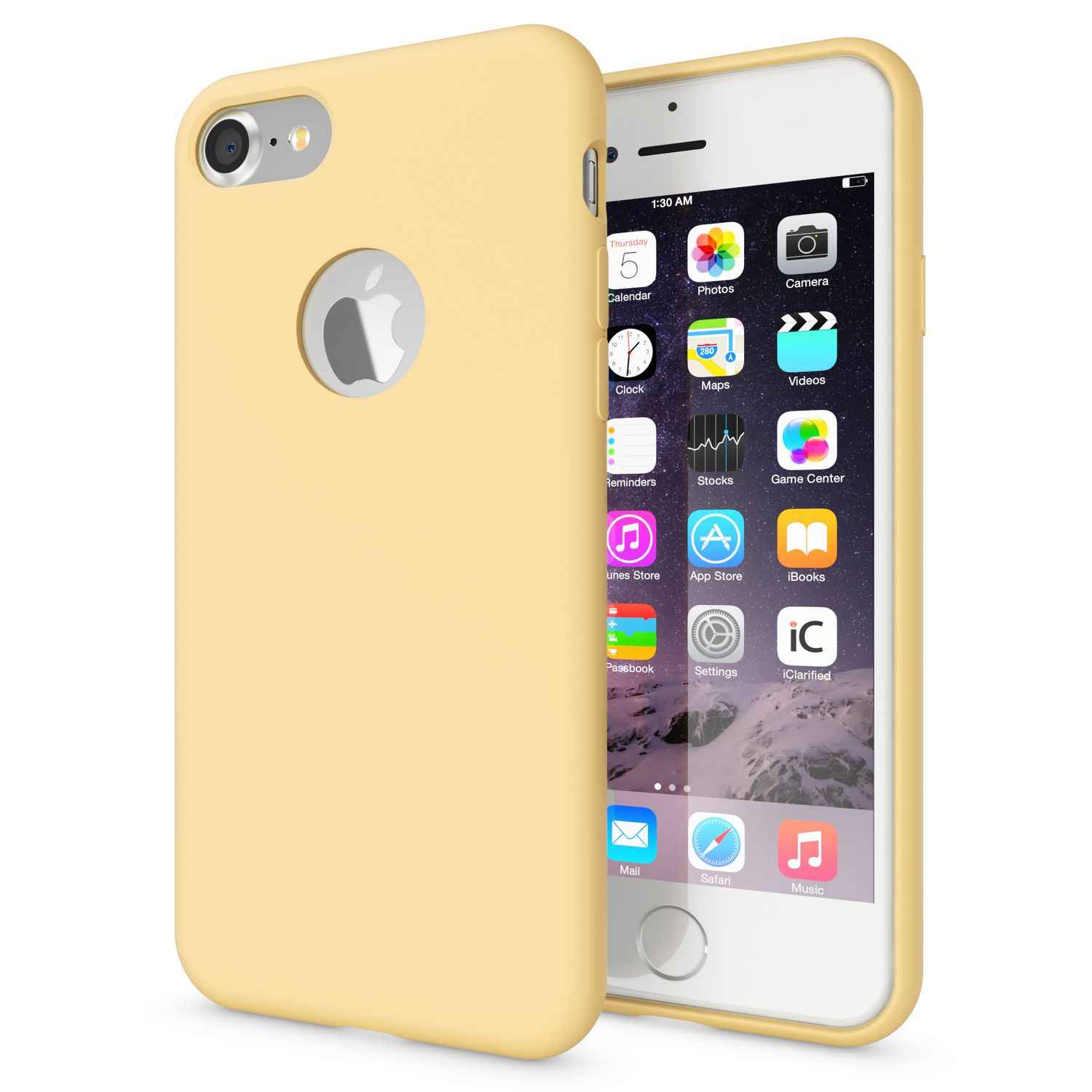 Apple iPhone 7 Liquid Silikon Handy Hülle von NALIA, weiches Hard Cover Case Dünn