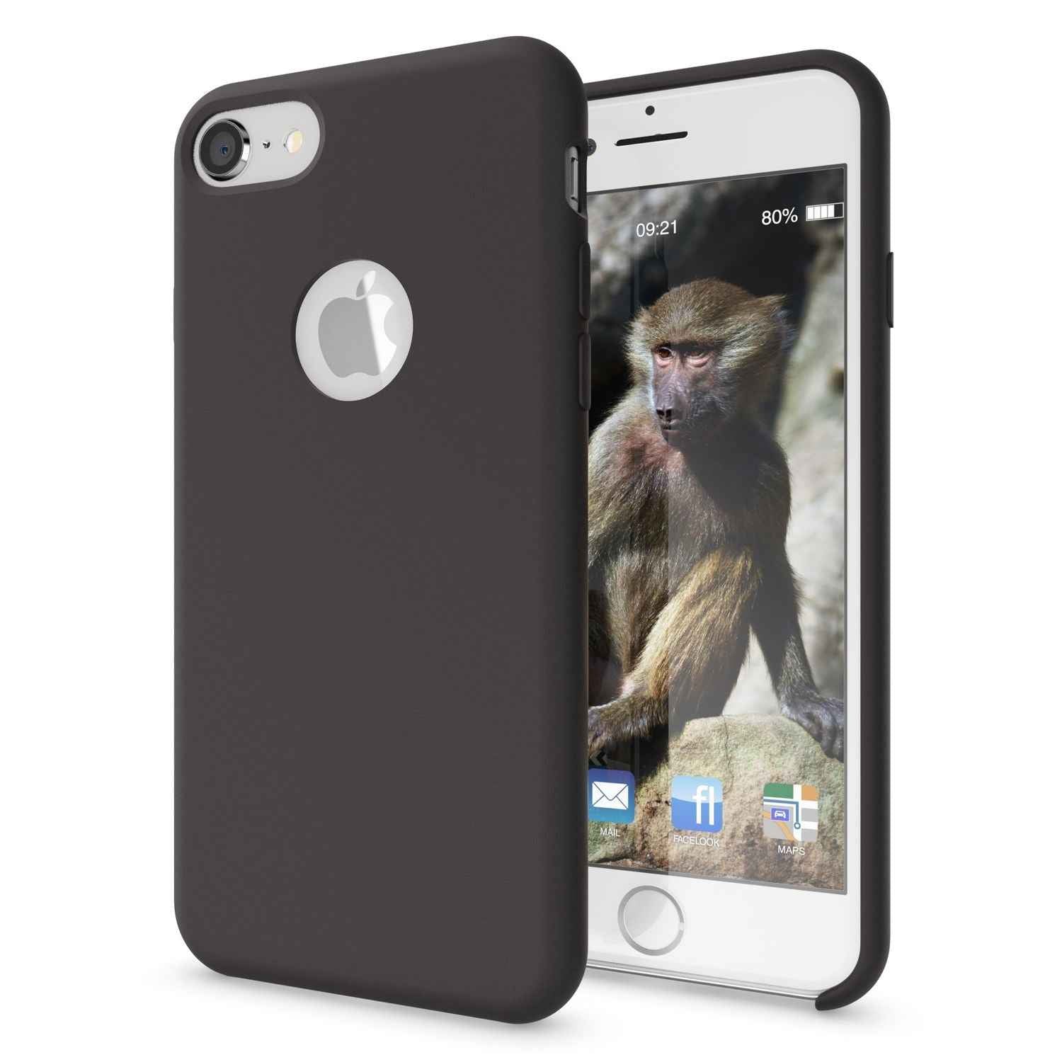 Apple iPhone 8 Liquid Silikon Handy Hülle von NALIA, weiches Hard Cover Case Dünn