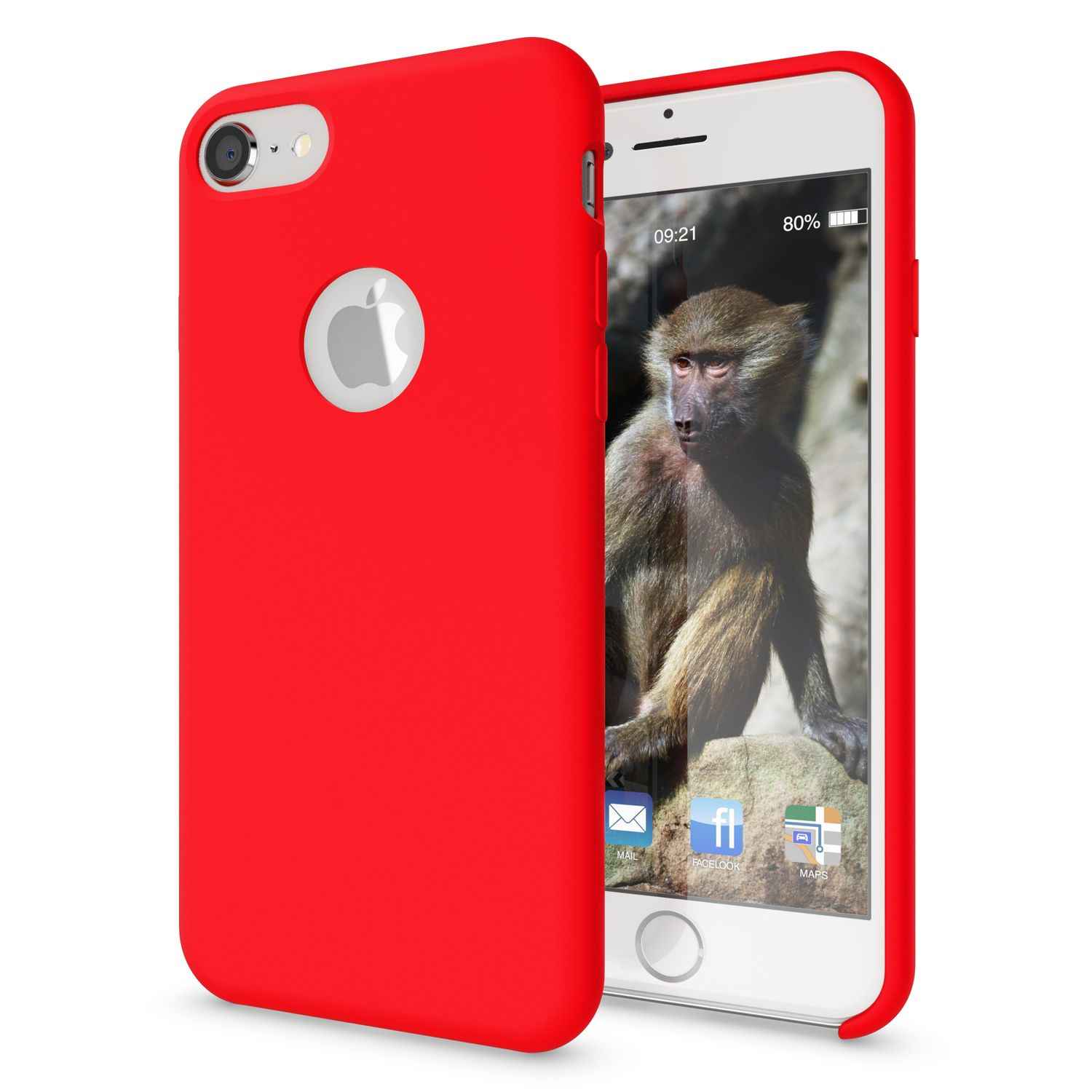 Apple iPhone 8 Liquid Silikon Handy Hülle von NALIA, weiches Hard Cover Case Dünn