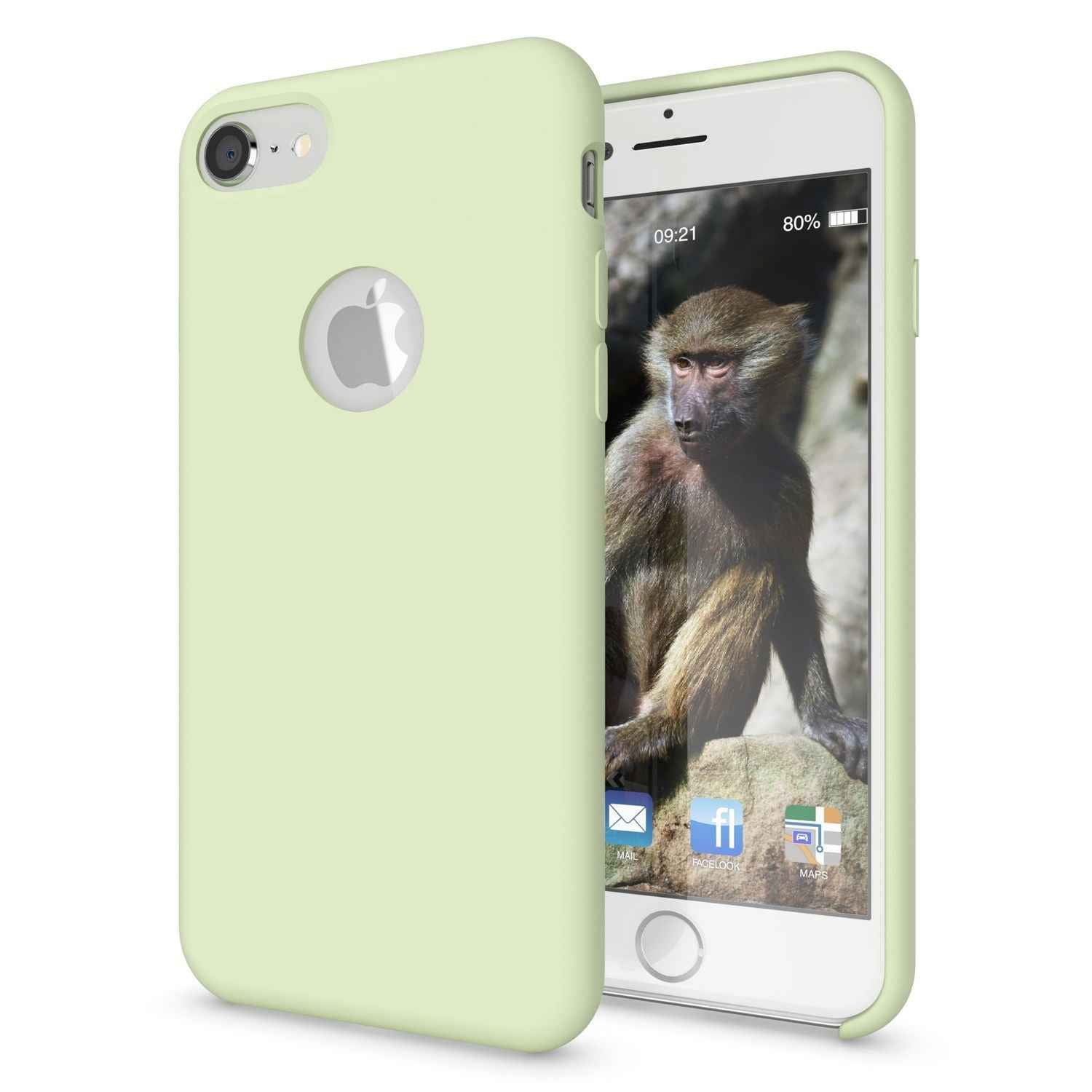 Apple iPhone 8 Liquid Silikon Handy Hülle von NALIA, weiches Hard Cover Case Dünn