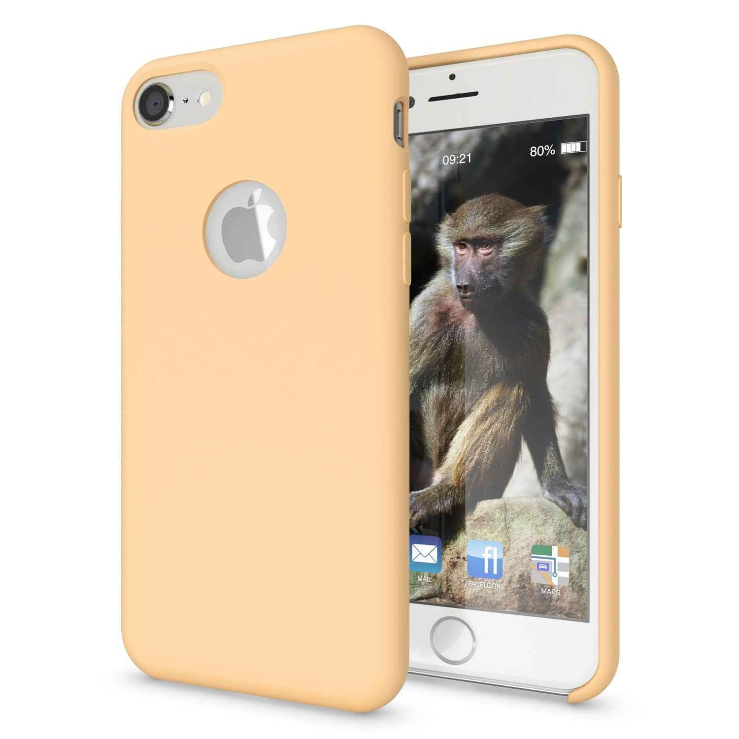 Apple iPhone 8 Liquid Silikon Handy Hülle von NALIA, weiches Hard Cover Case Dünn