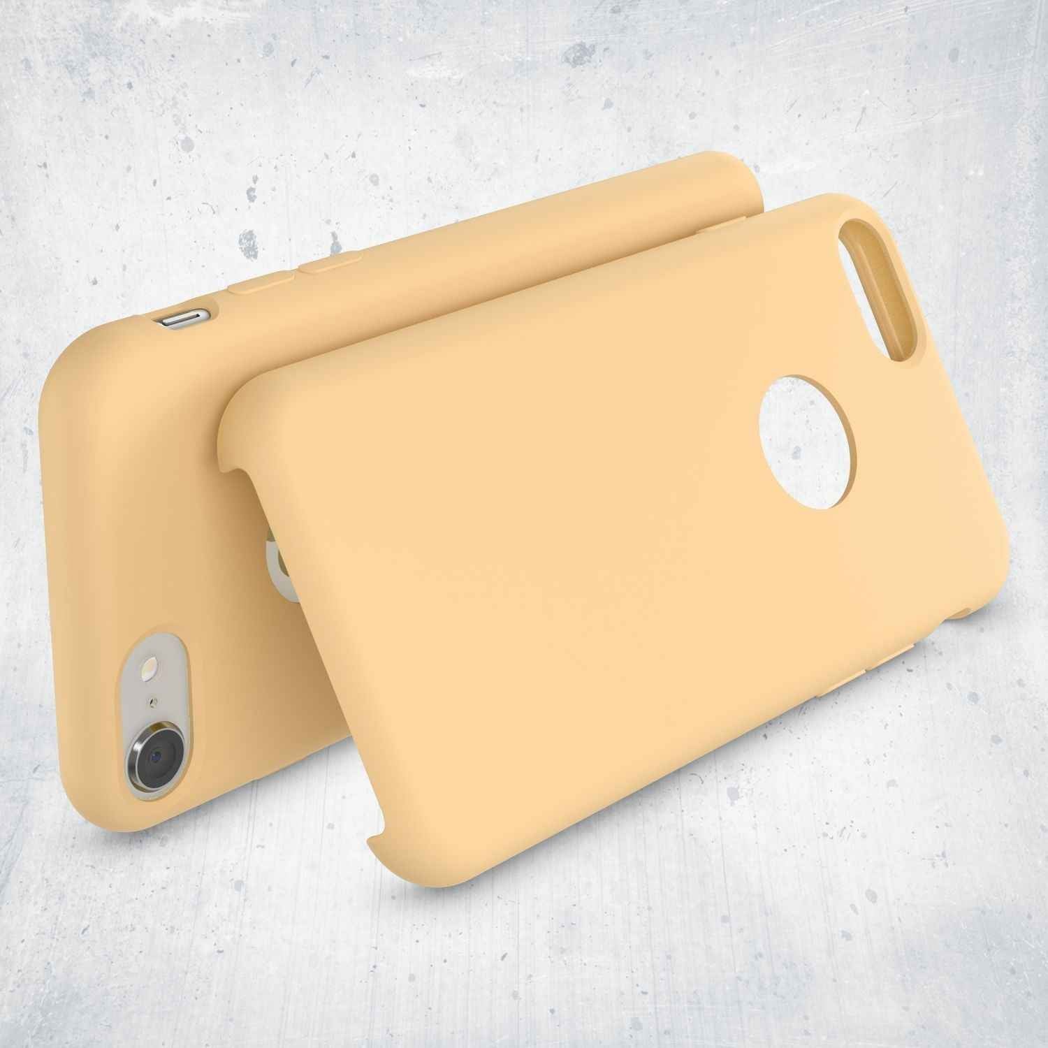 Apple iPhone 8 Liquid Silikon Handy Hülle von NALIA, weiches Hard Cover Case Dünn