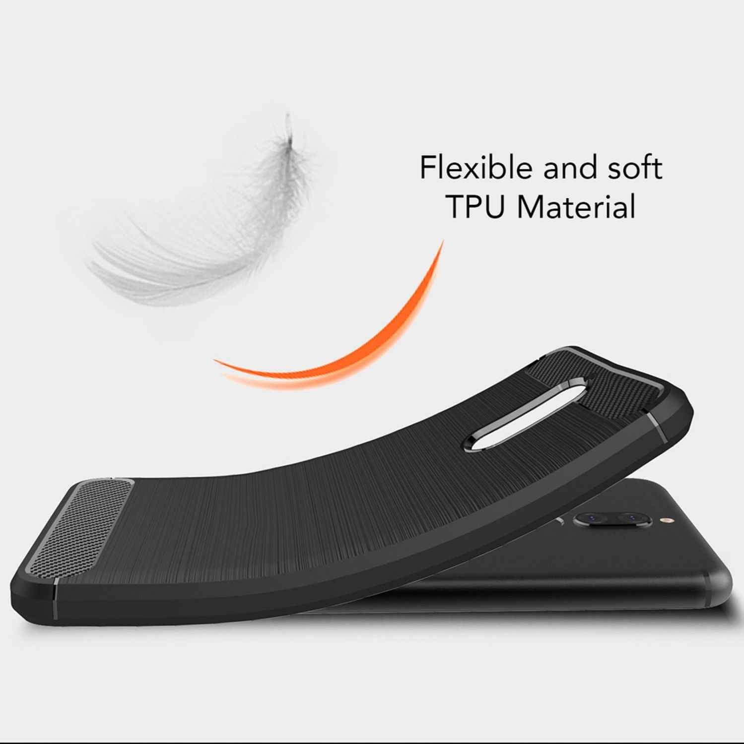 Huawei Mate 10 Lite Handy Hülle von NALIA, Carbon Look Silikon Cover Case Schutz