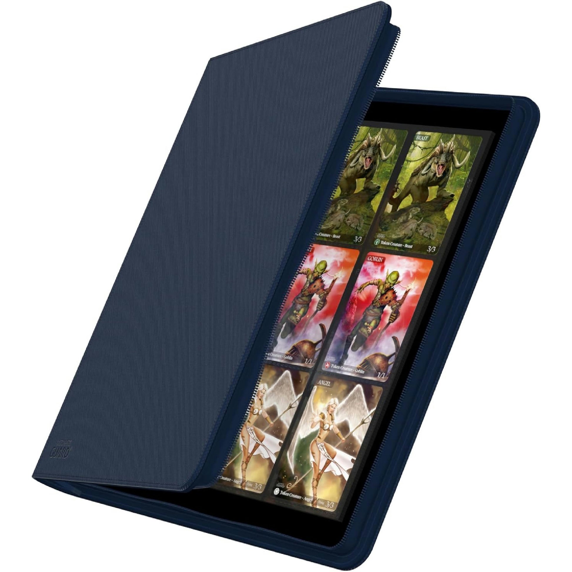 Ultimate Guard UGD010344 - 12-Pocket Quad Row Zip Folio Xeno Skin, dunkelblau, Blau Hauptansicht