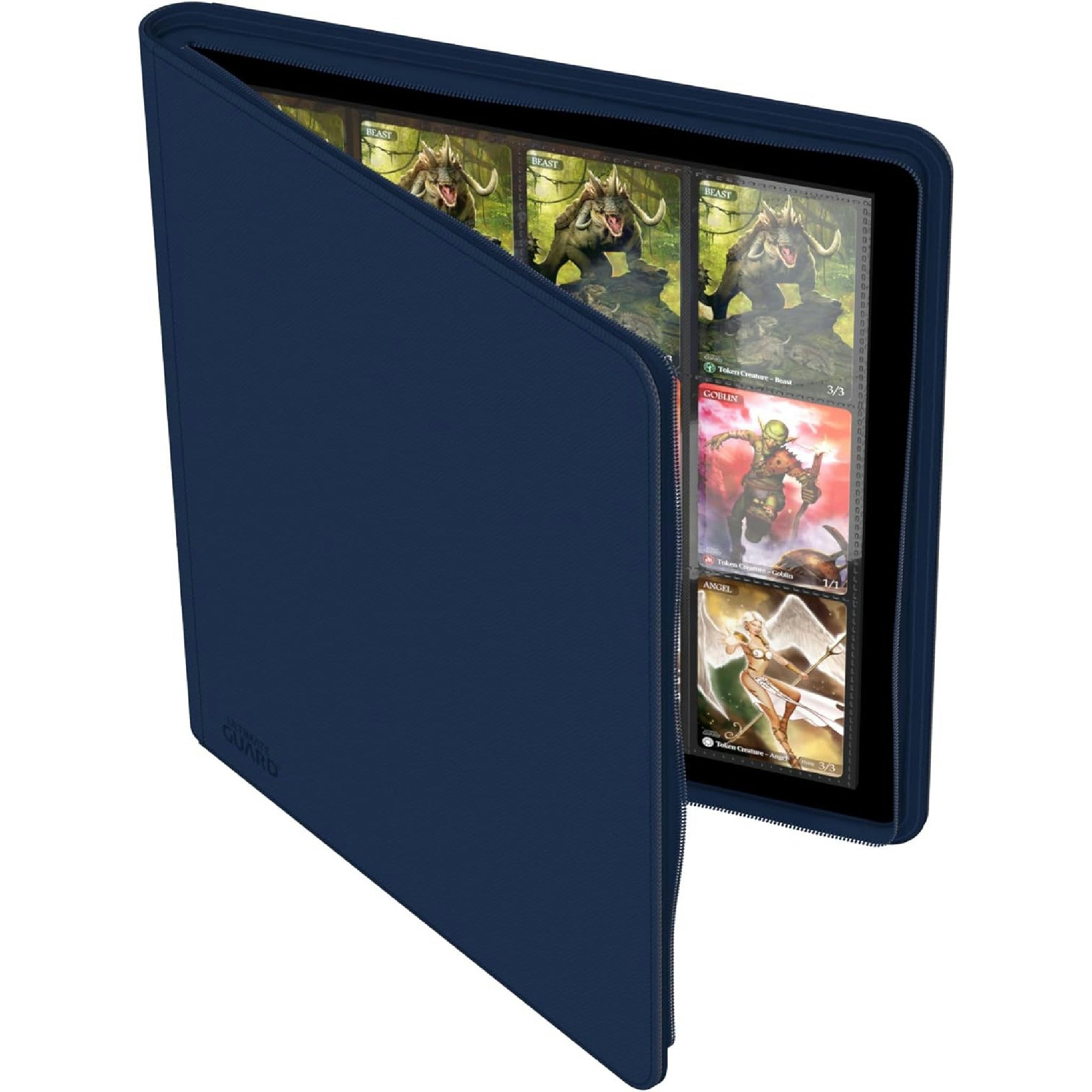 Ultimate Guard UGD010344 - 12-Pocket Quad Row Zip Folio Xeno Skin, dunkelblau, Blau Hauptansicht
