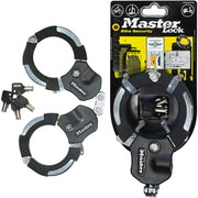 Master Lock zertifiziert und patentierte E Scooter Schloss, Handschellenschloss, Fahrradschloss, 36 cm, ideal für Scooter Roller, Fahrrad, Kinderwagen, Schwarz Hauptansicht