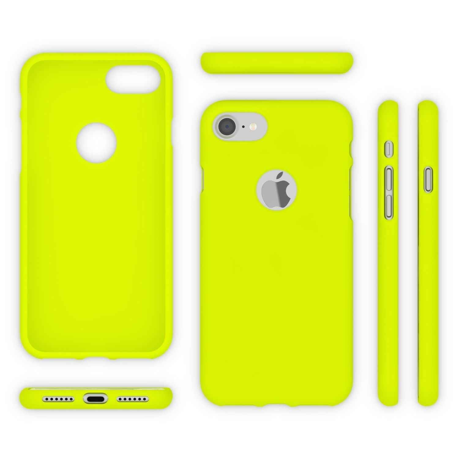 Apple iPhone 7 Handy Hülle von NALIA, Slim Silikon Neon Case Dünnes Phone Cover