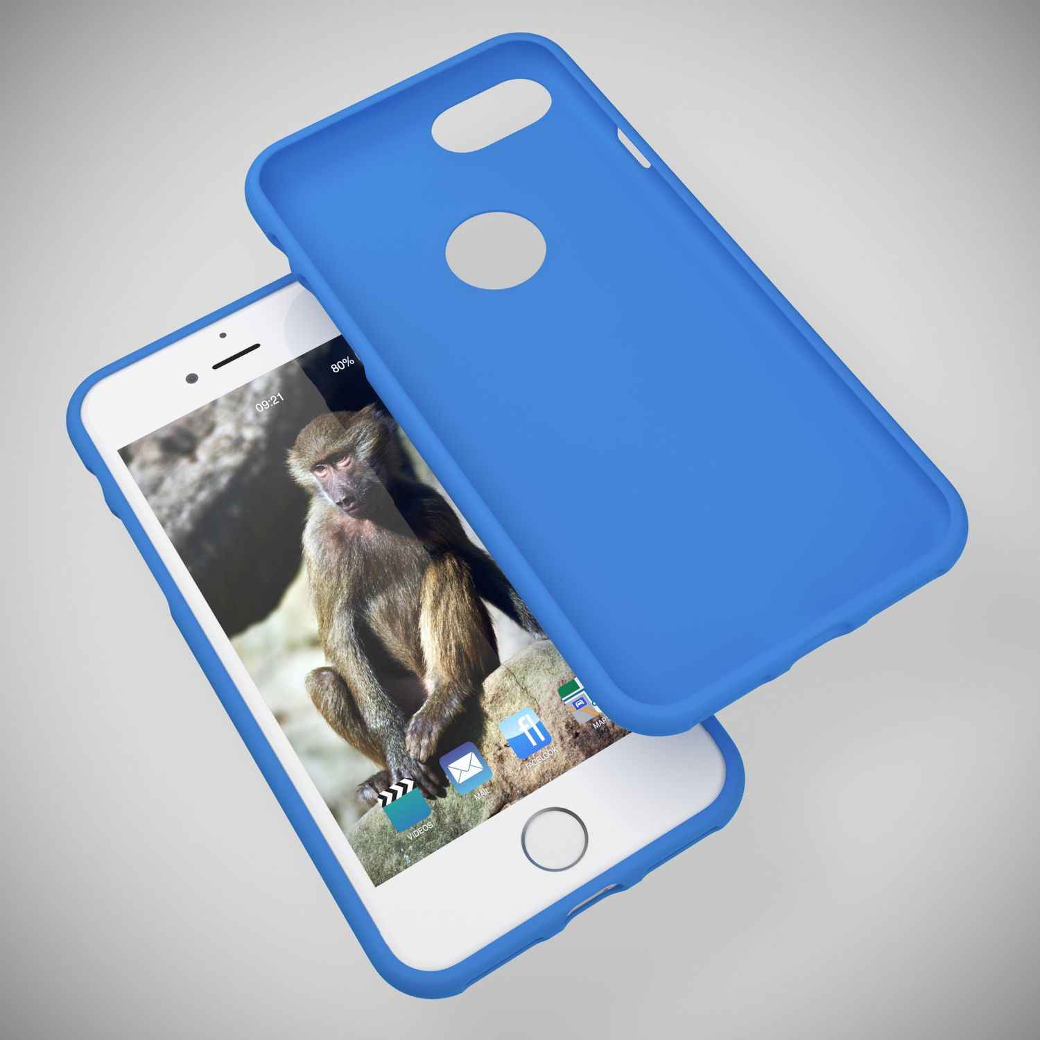 Apple iPhone 7 Handy Hülle von NALIA, Slim Silikon Neon Case Dünnes Phone Cover