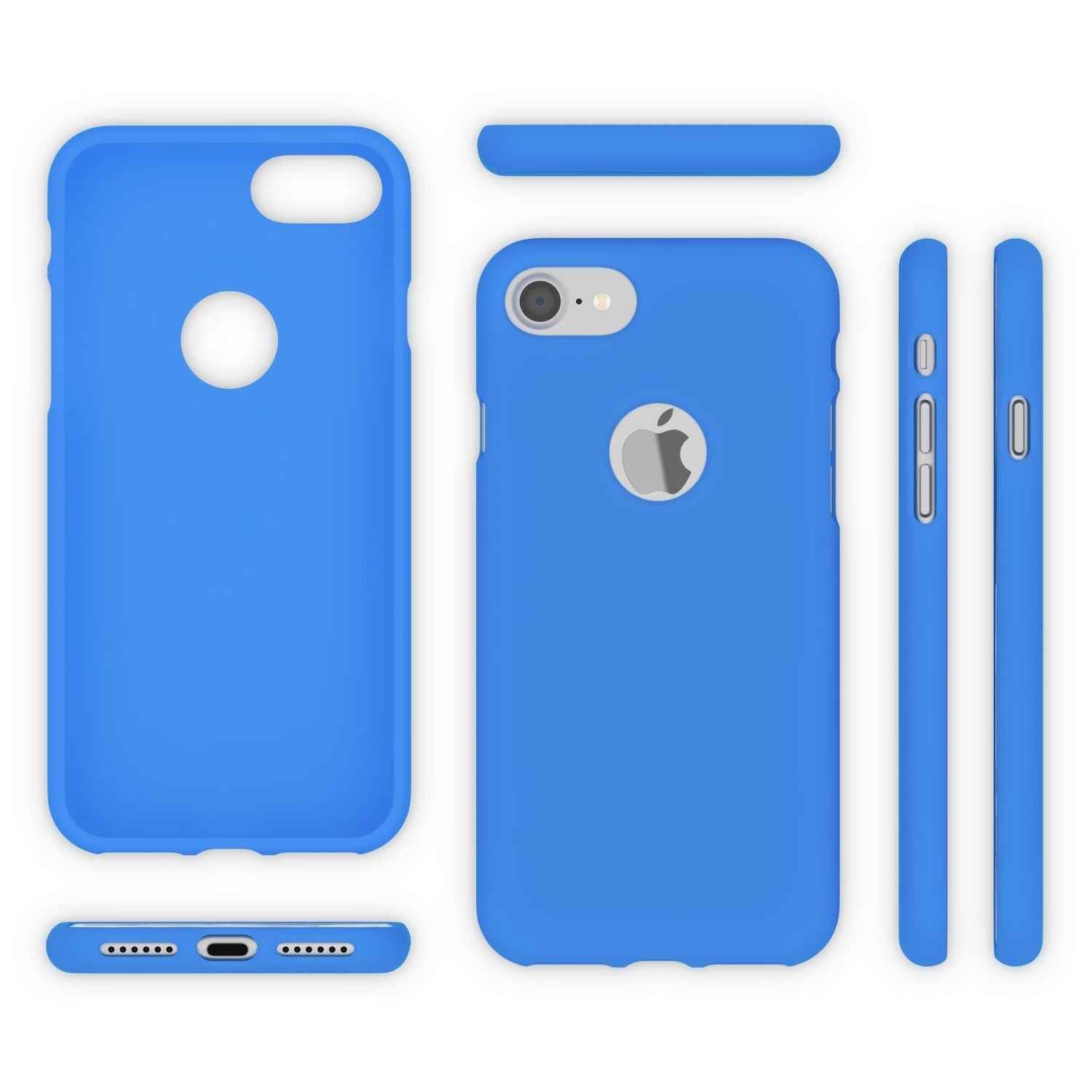 Apple iPhone 7 Handy Hülle von NALIA, Slim Silikon Neon Case Dünnes Phone Cover
