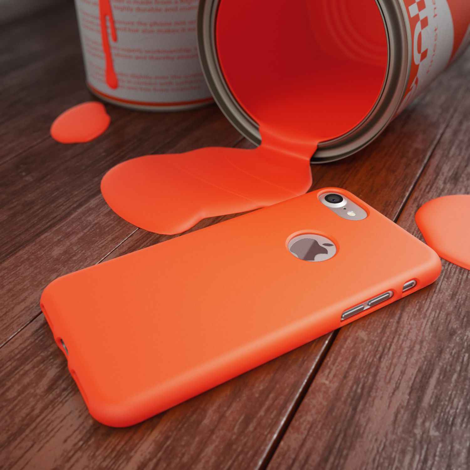 Apple iPhone 7 Handy Hülle von NALIA, Slim Silikon Neon Case Dünnes Phone Cover