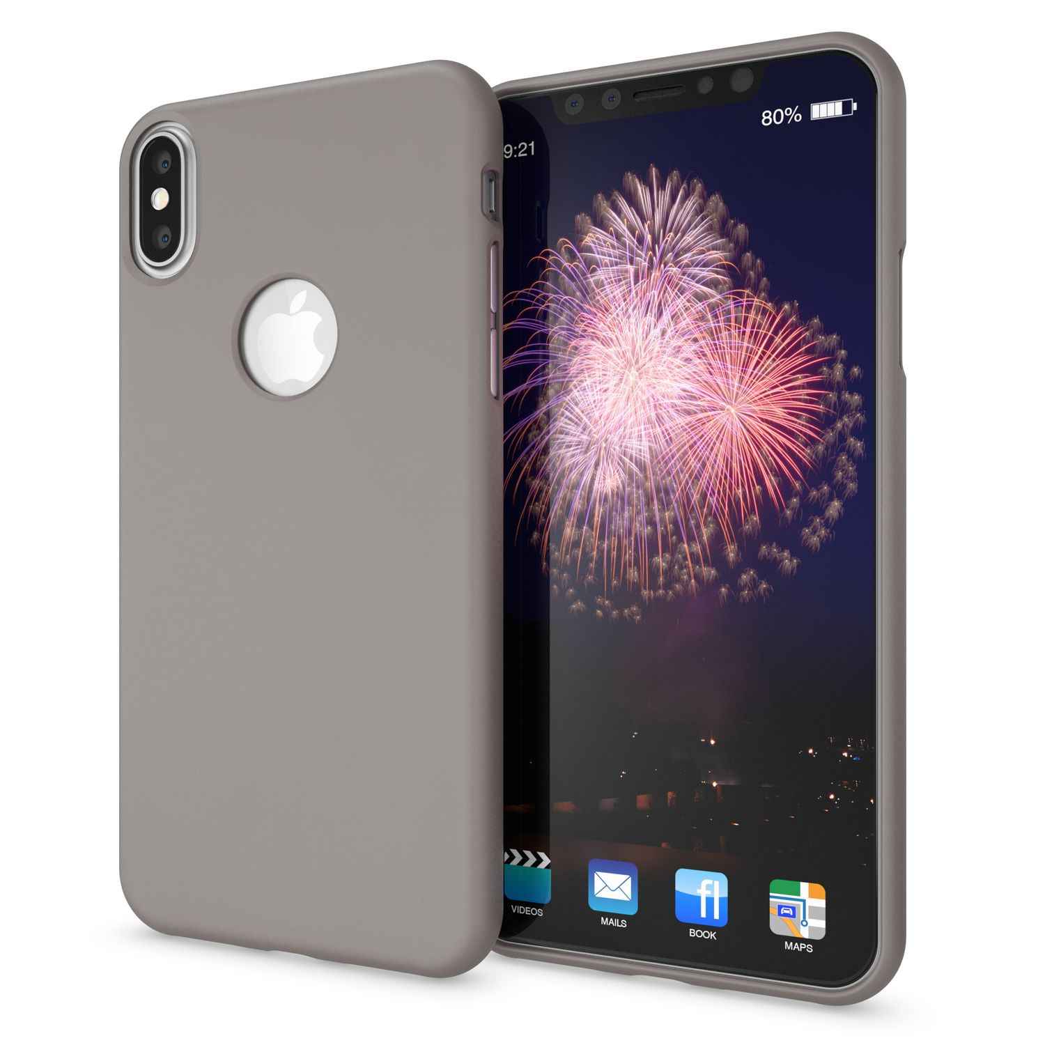 NALIA Handyhülle für Apple iPhone XS Max, Ultra-Slim TPU Hülle Silikon Neon Case