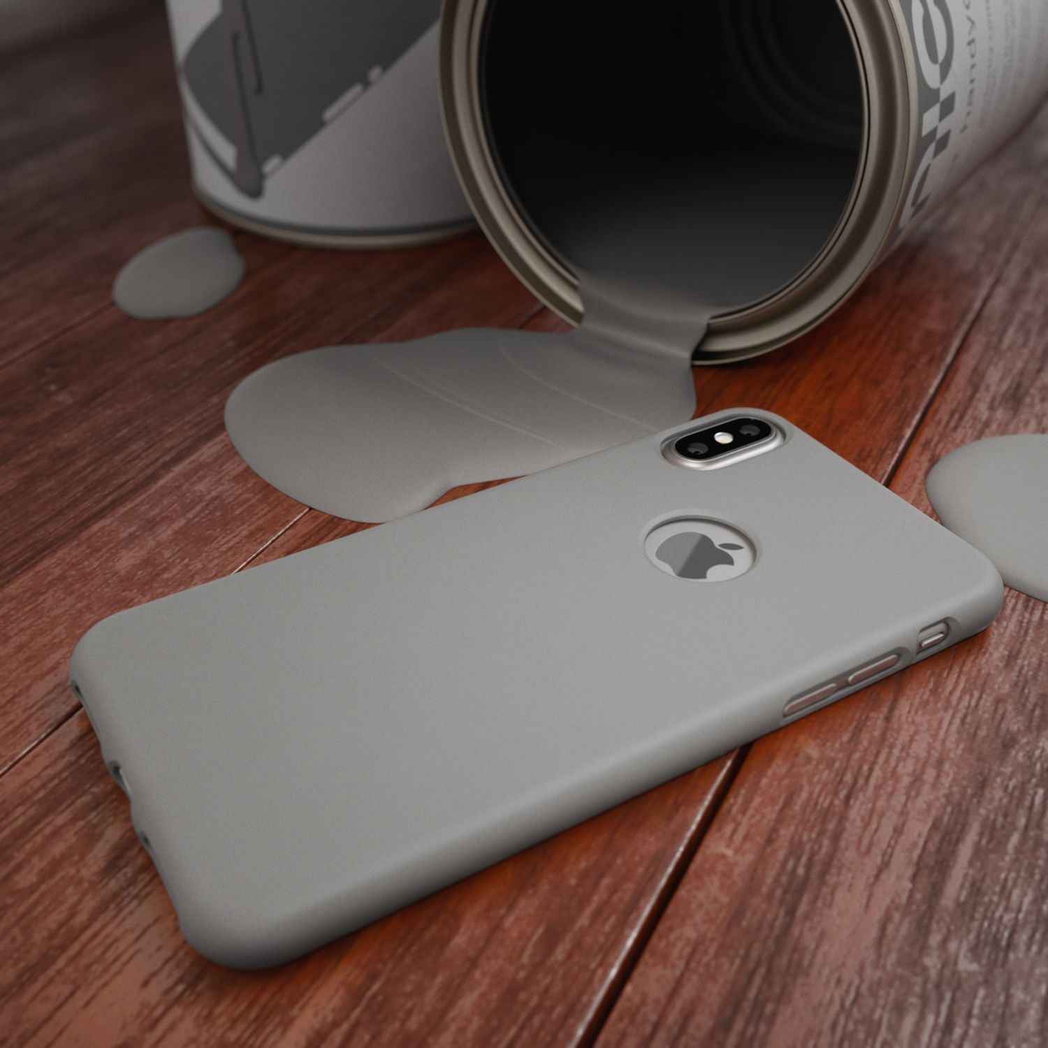 NALIA Handyhülle für Apple iPhone XS Max, Ultra-Slim TPU Hülle Silikon Neon Case