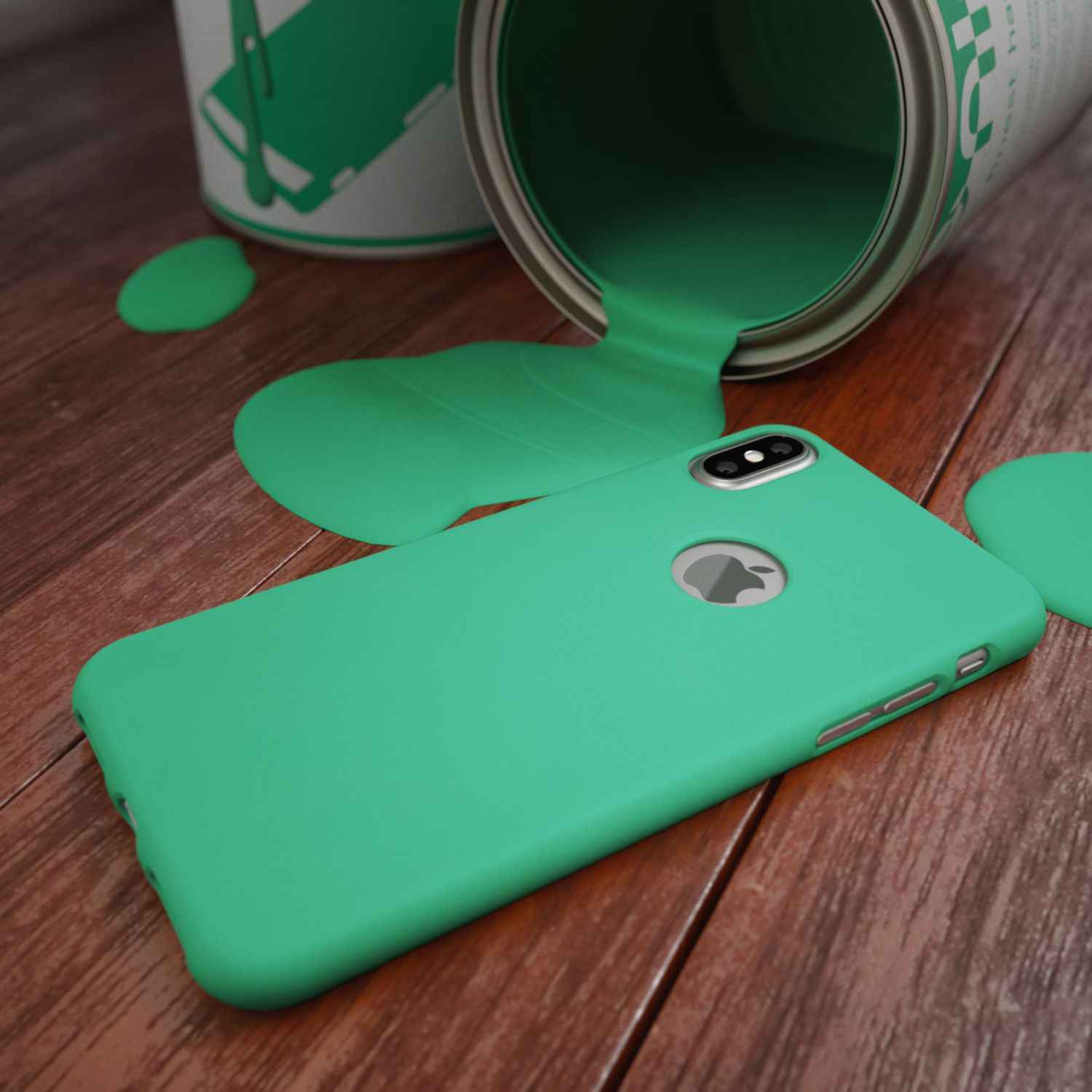 NALIA Handyhülle für Apple iPhone XS Max, Ultra-Slim TPU Hülle Silikon Neon Case
