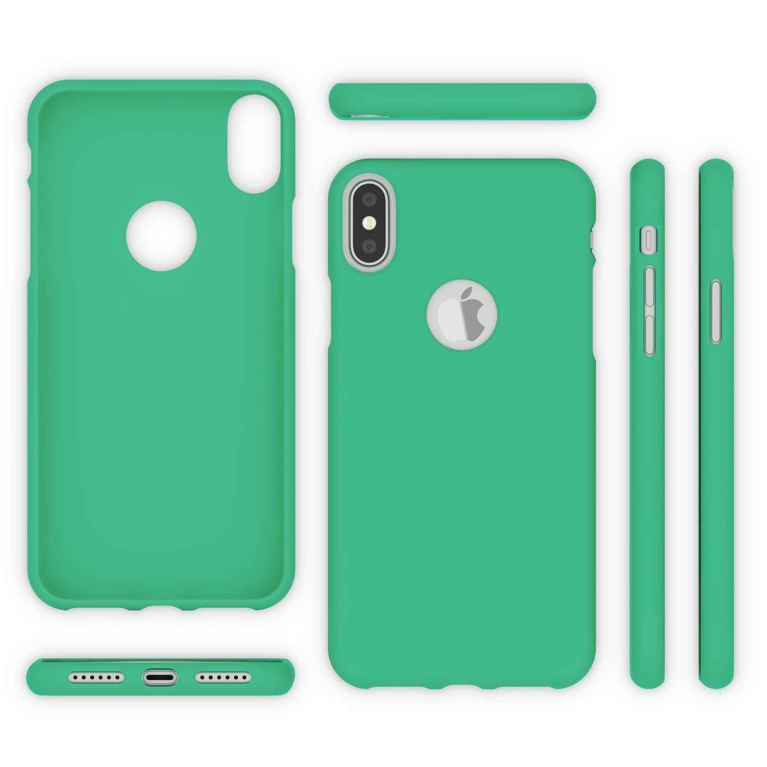 NALIA Handyhülle für Apple iPhone XS Max, Ultra-Slim TPU Hülle Silikon Neon Case