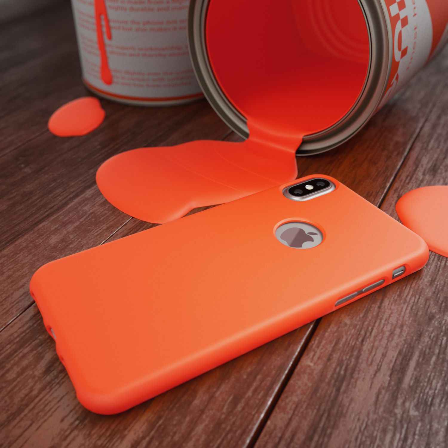 NALIA Handyhülle für Apple iPhone XS Max, Ultra-Slim TPU Hülle Silikon Neon Case