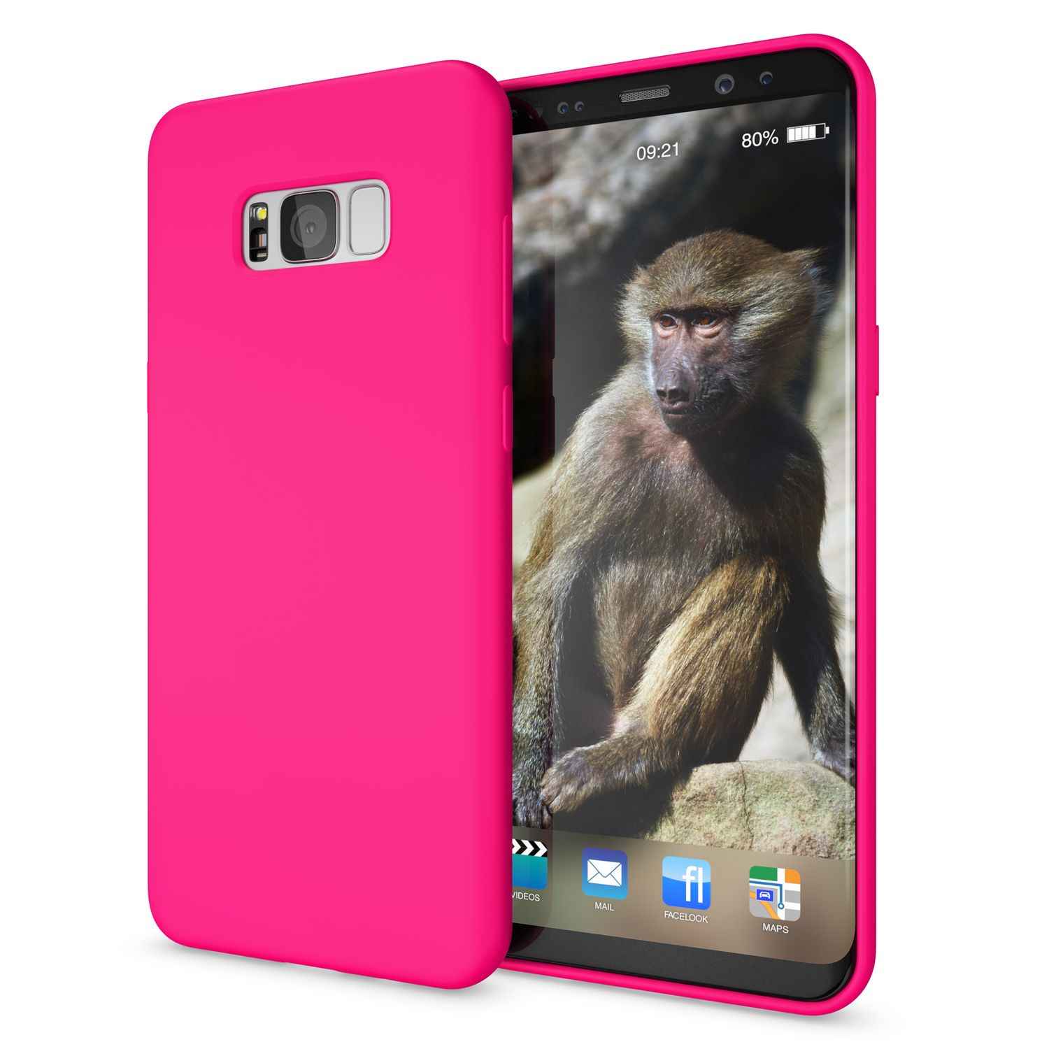 Samsung Galaxy S8 Plus Handy Hülle von NALIA, Ultra-Slim TPU Silikon Neon Case