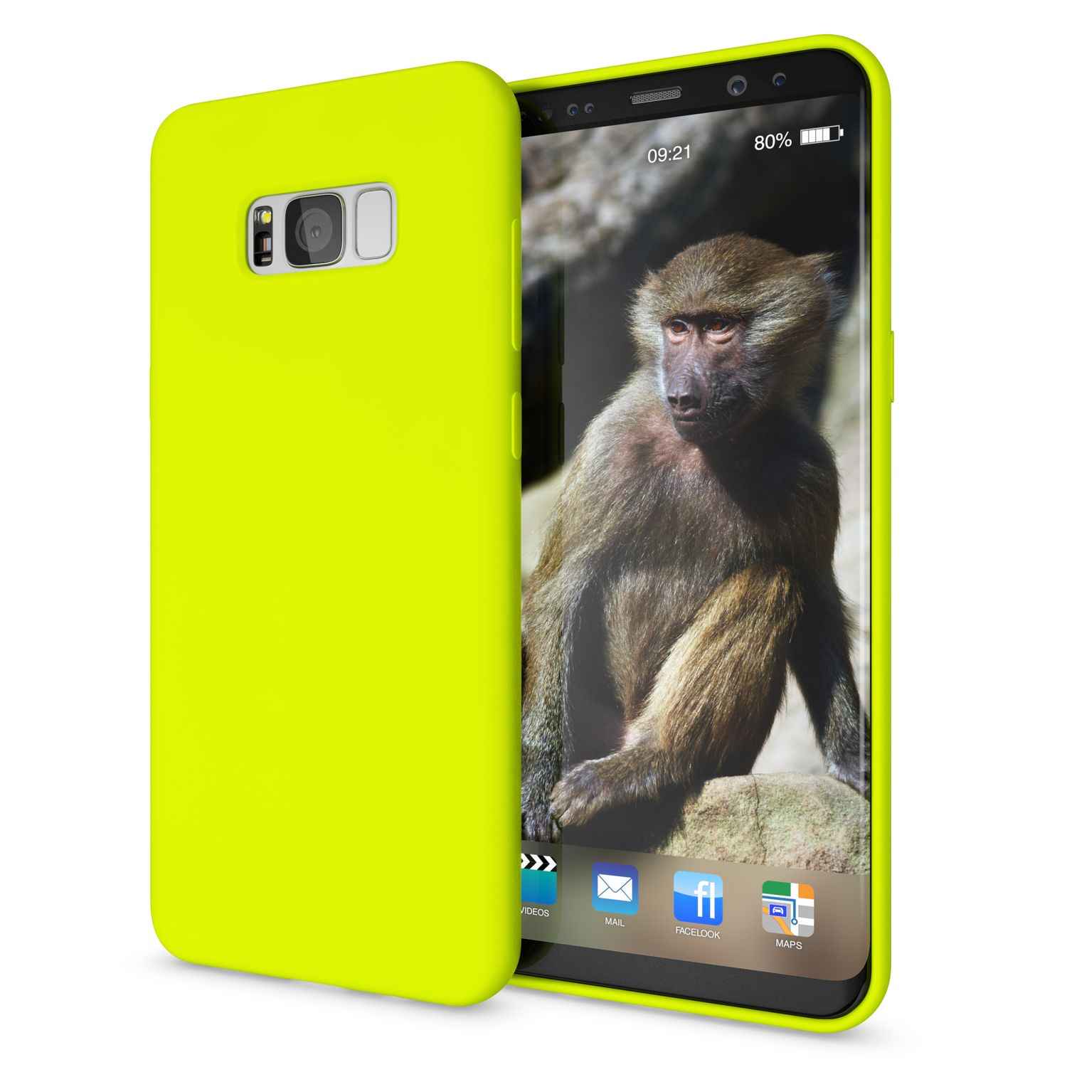 Samsung Galaxy S8 Plus Handy Hülle von NALIA, Ultra-Slim TPU Silikon Neon Case