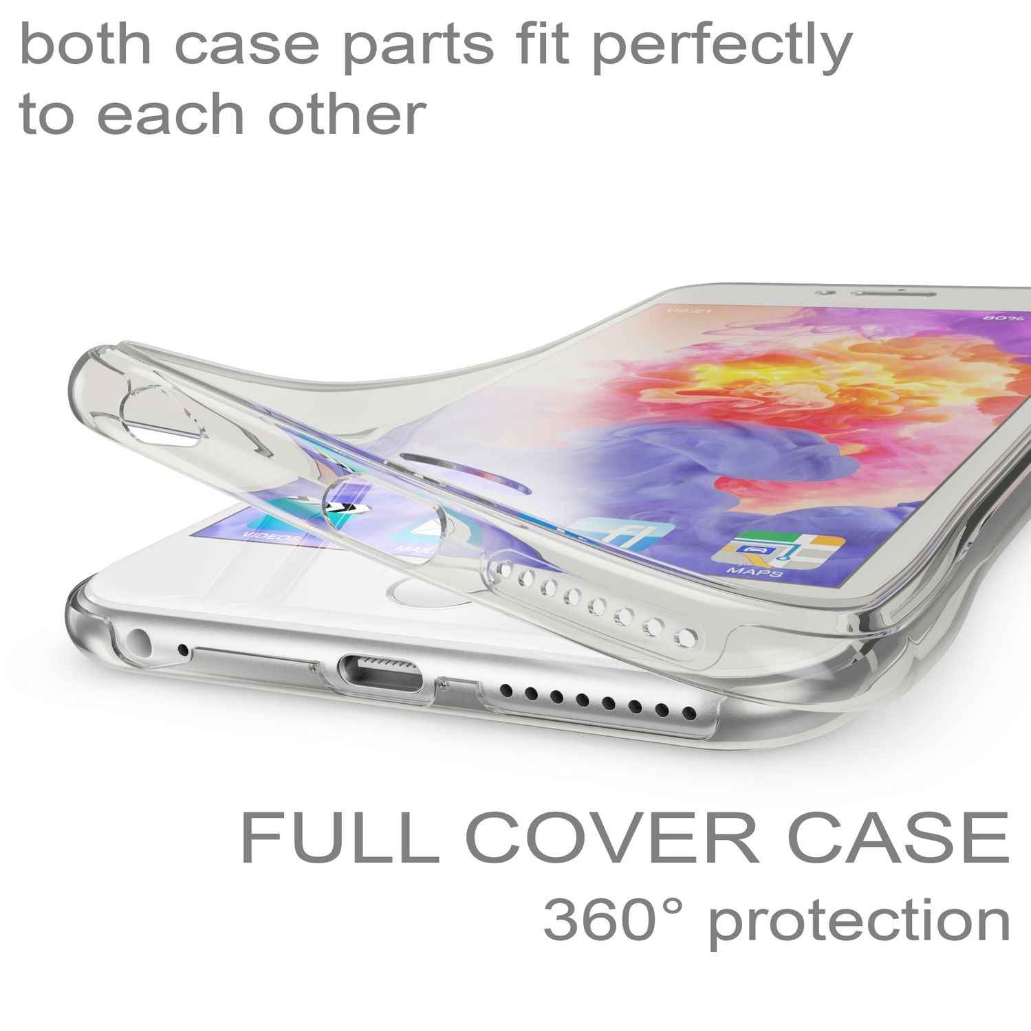 Apple iPhone 6 Plus 6S Plus 360 Grad Handy Hülle von NALIA, Full Cover Case