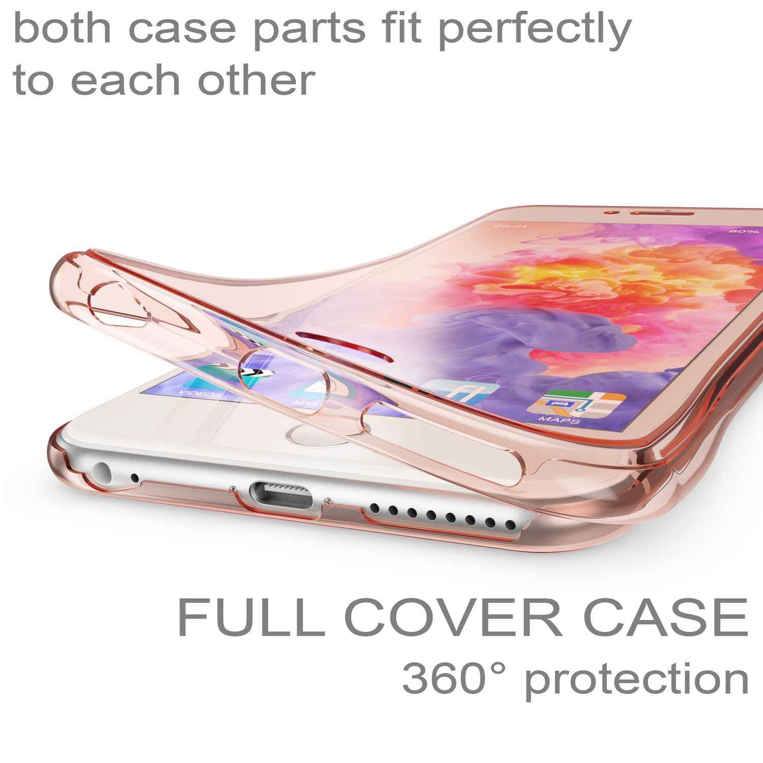 Apple iPhone 6 Plus 6S Plus 360 Grad Handy Hülle von NALIA, Full Cover Case